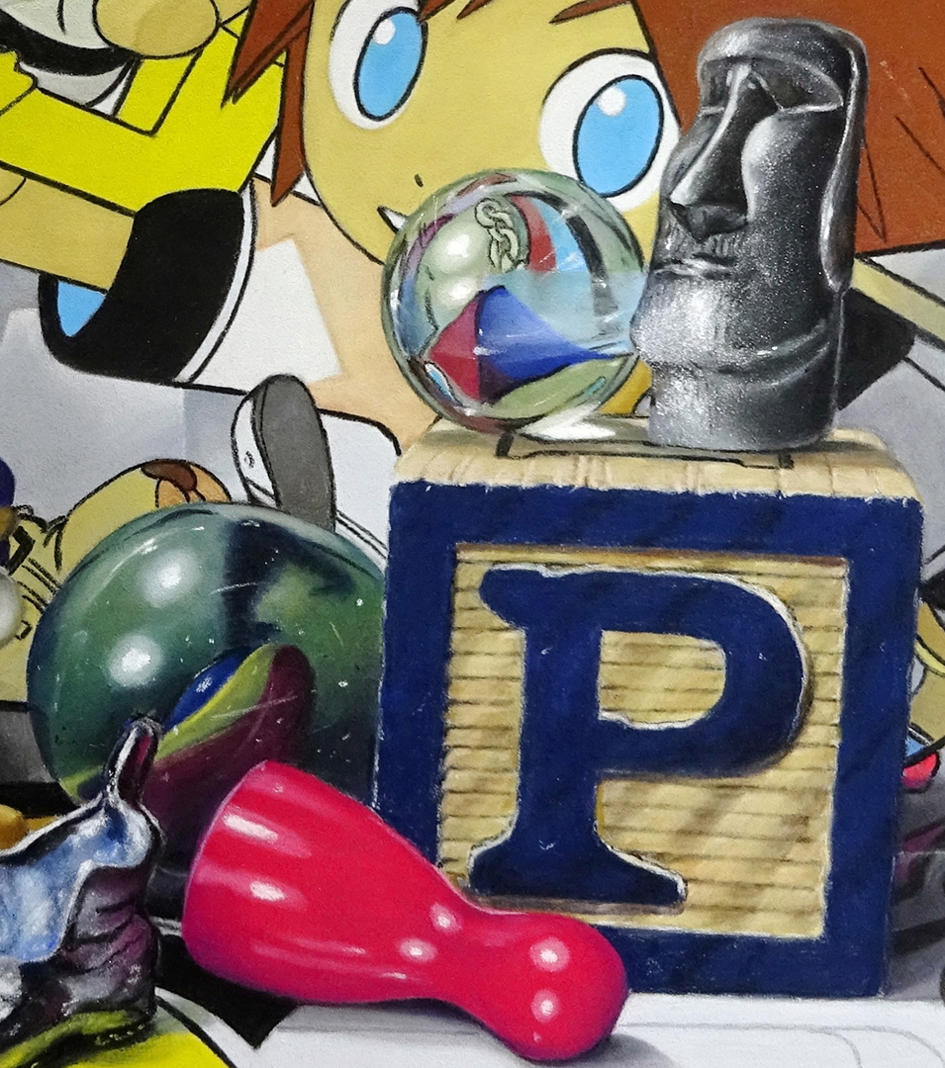 A group of toys sitting on top of a table.