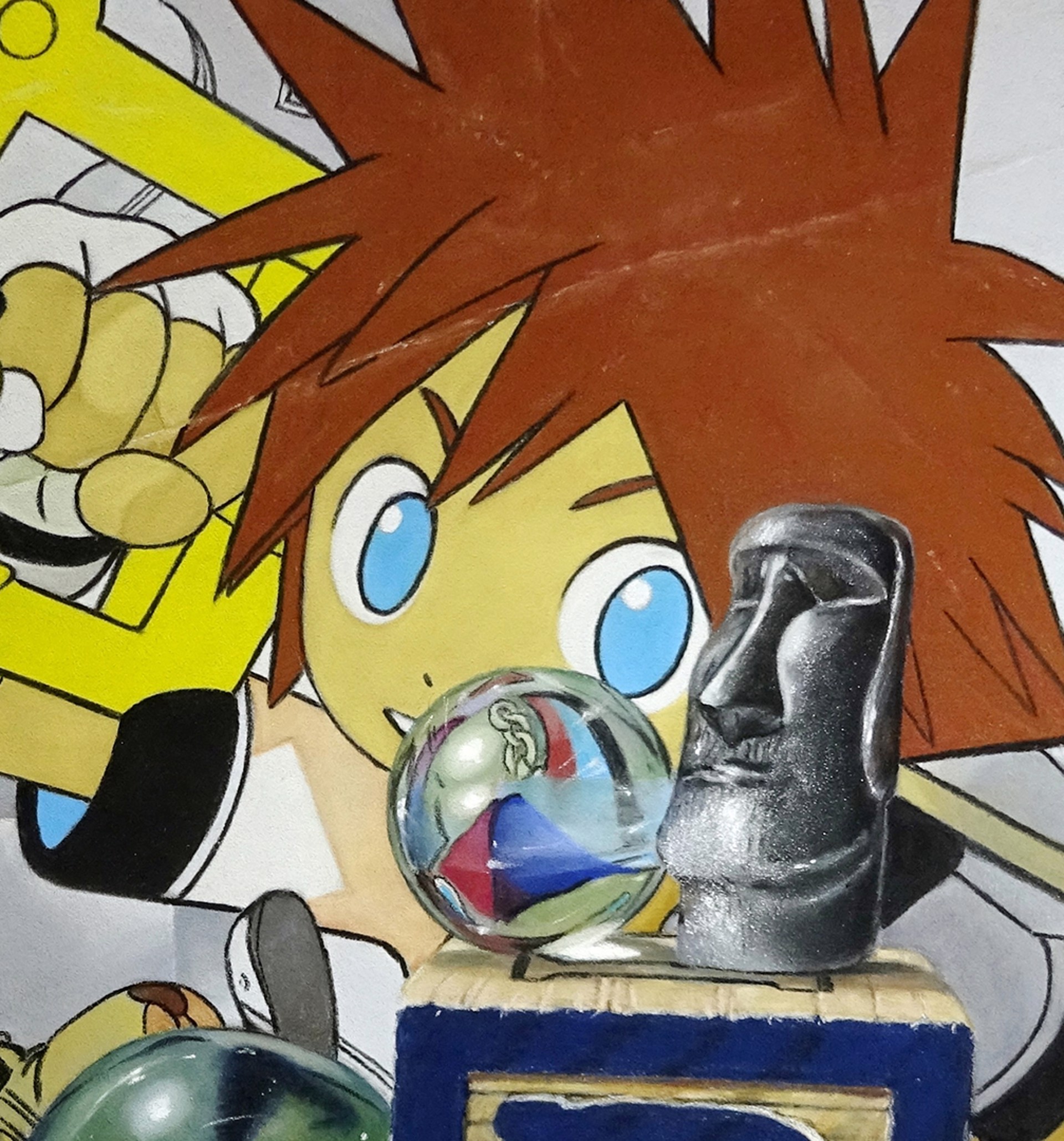 A group of toys sitting on top of a table.