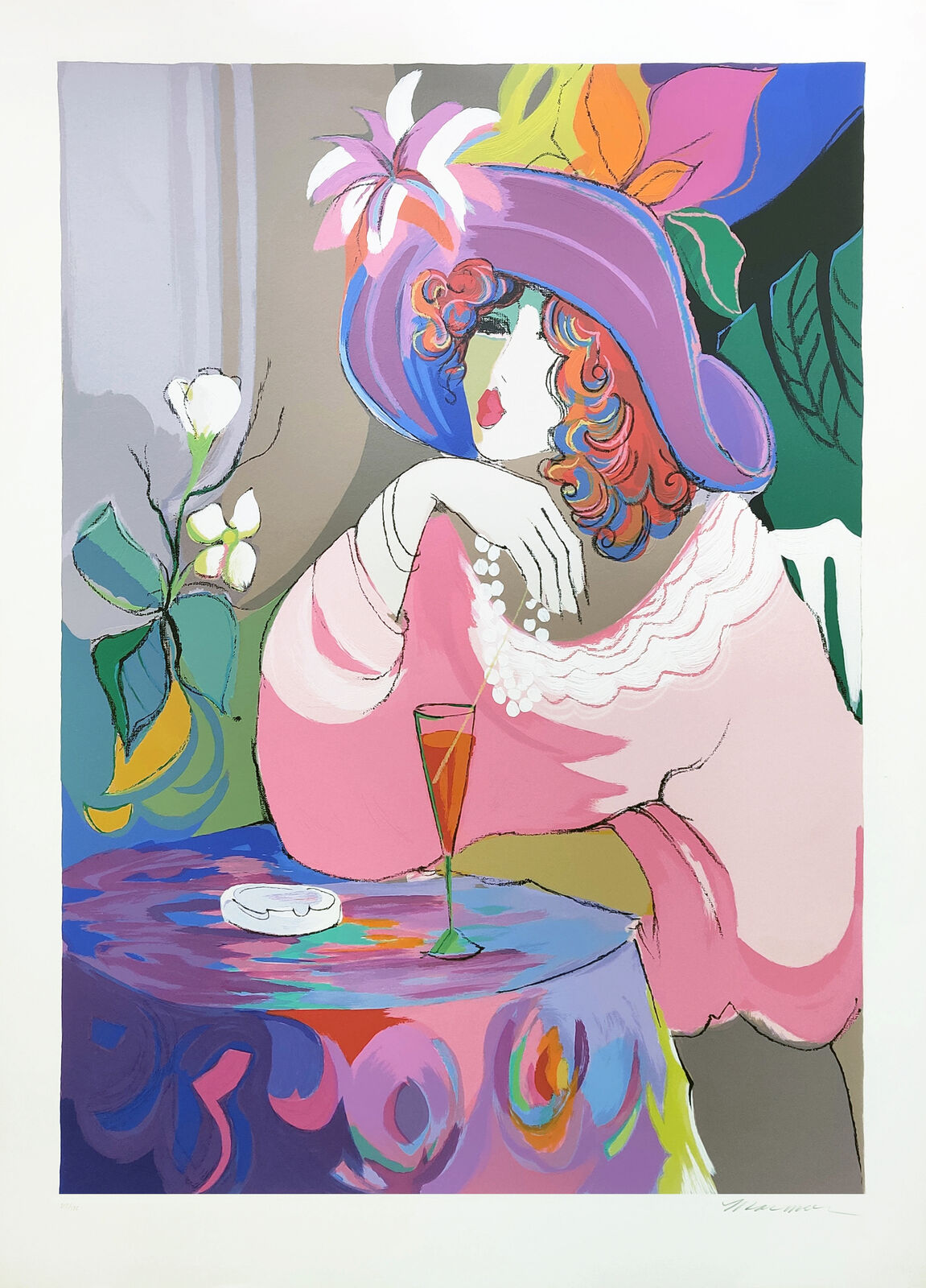 CHAMPAGNE GIRL by Isaac Maimon, 1990