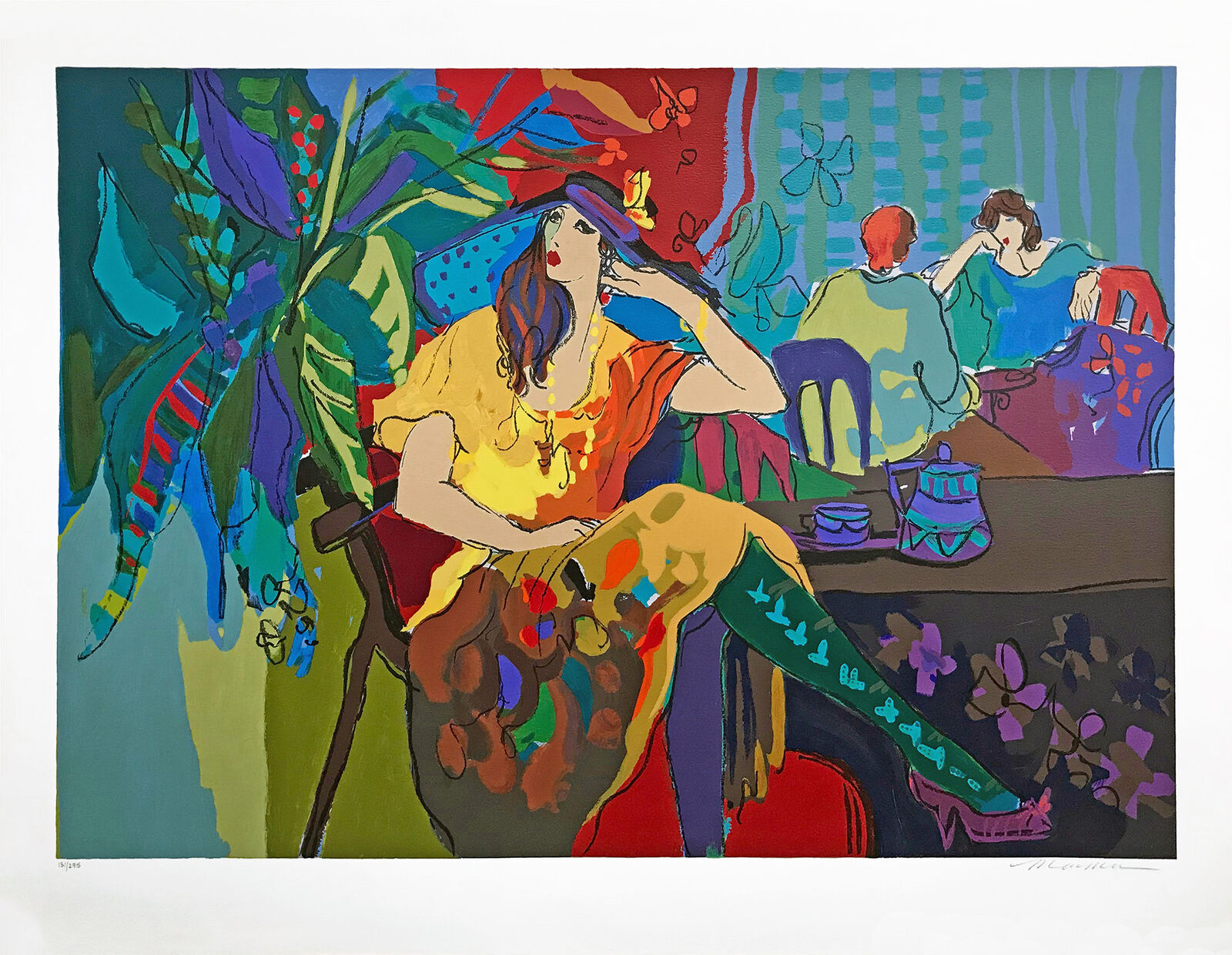 Artwork by Isaac Maimon, TABLE FOR ONE, Made of Serigraph On Paper 