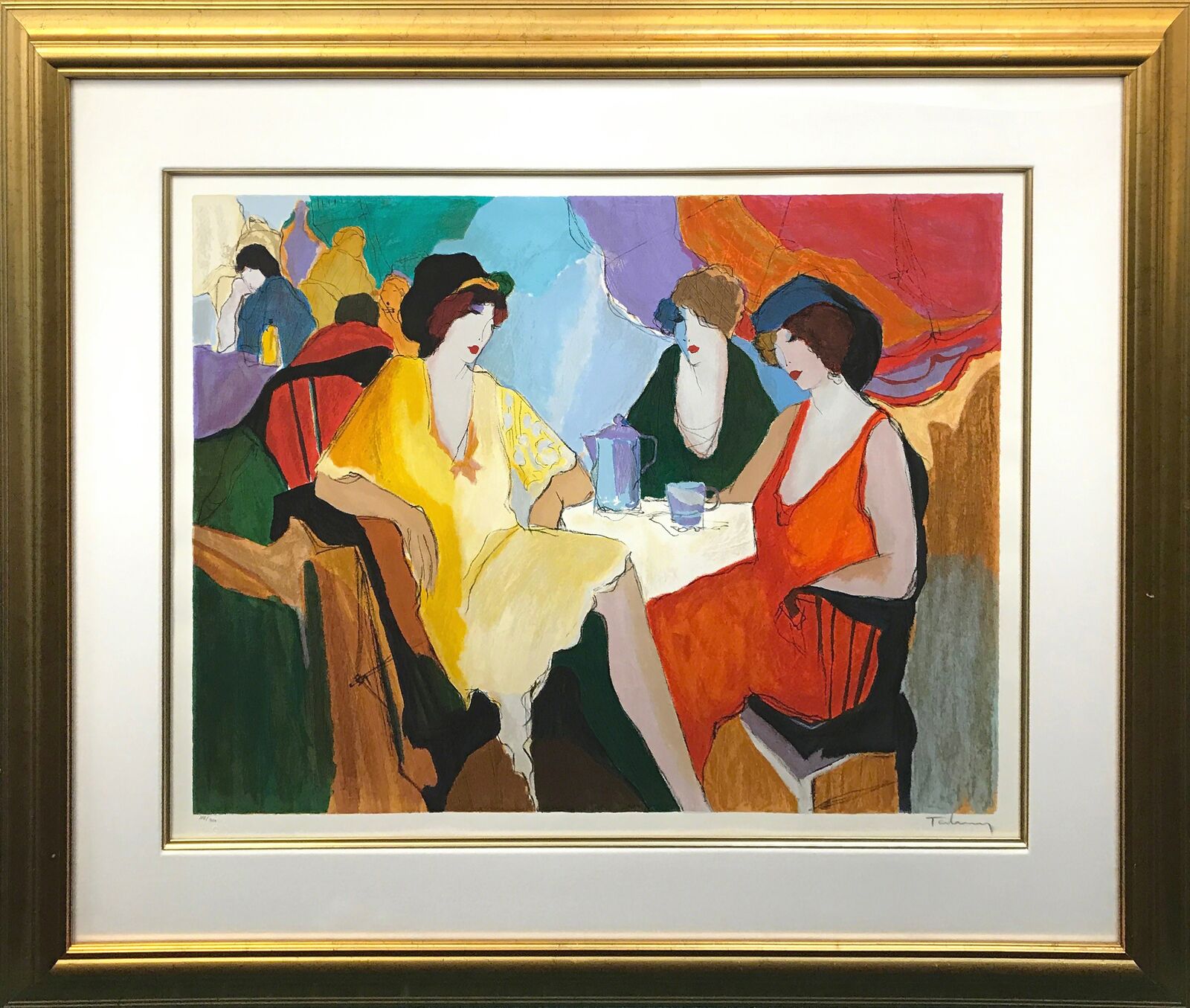 TEA PARTY by Itzchak Tarkay, 1988