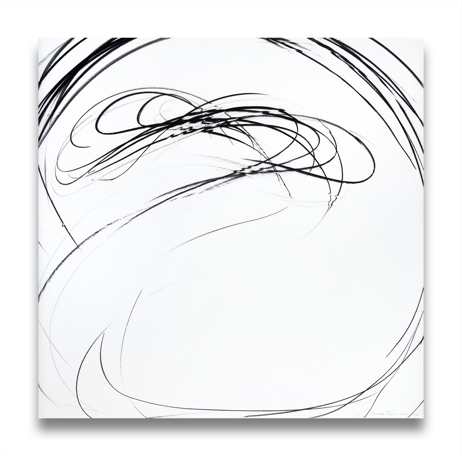 A black and white drawing on a white background.