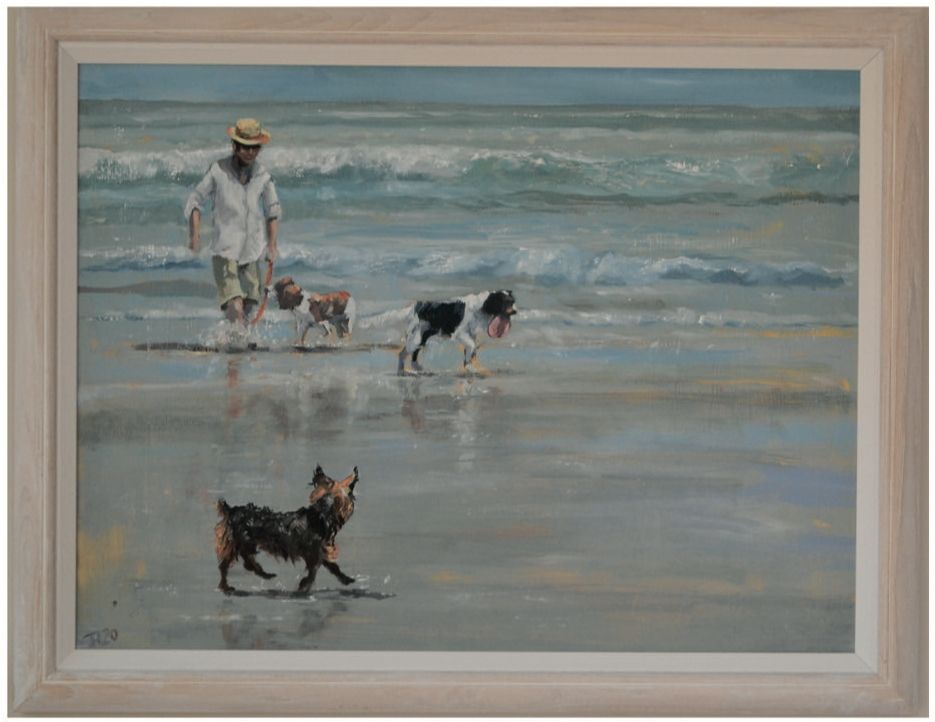 Beach Dogs by Jackie Hardman, 2018