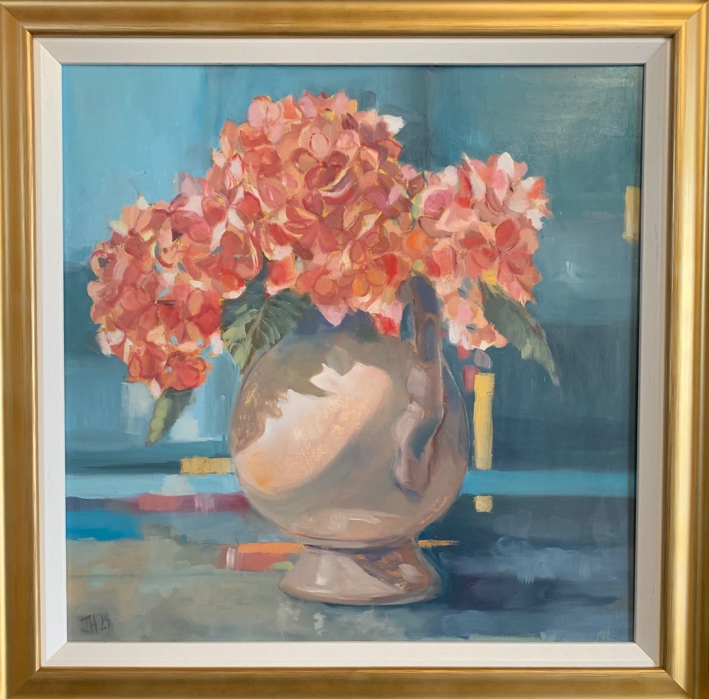 Pink Hydrangeas by Jackie Hardman, 2018