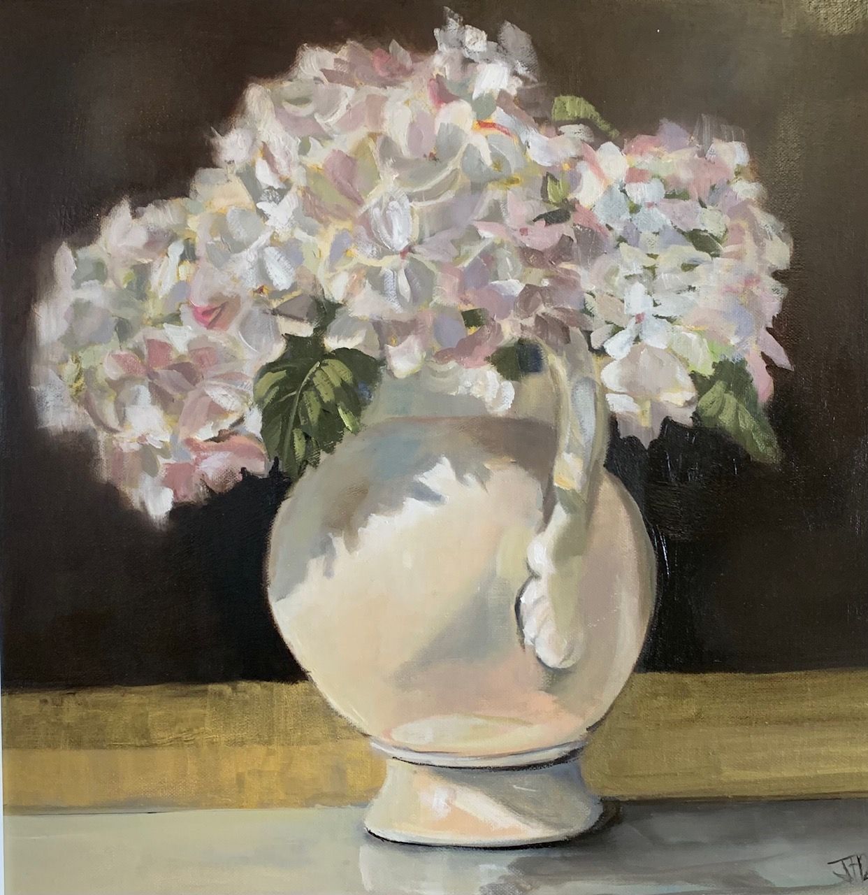 White Hydrangea by Jackie Hardman, 2018