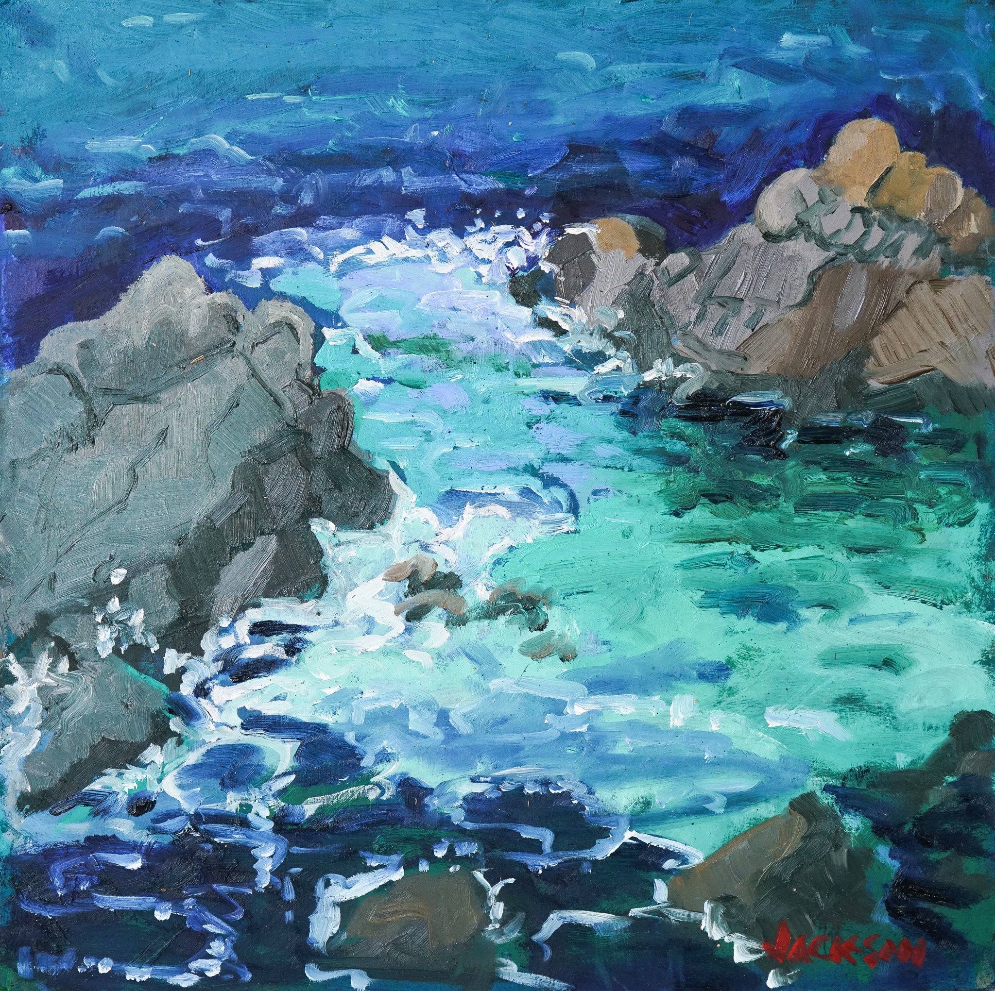 Costa Brava - Blue and Green by Jackson, null