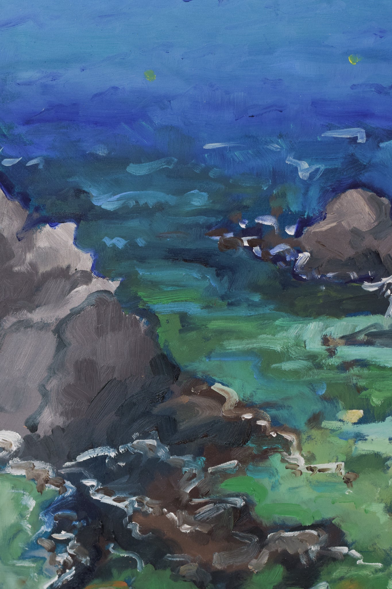 Artwork by Jackson, Costa Brava - Fosca - Perfect Bay, Made of Oil on board 