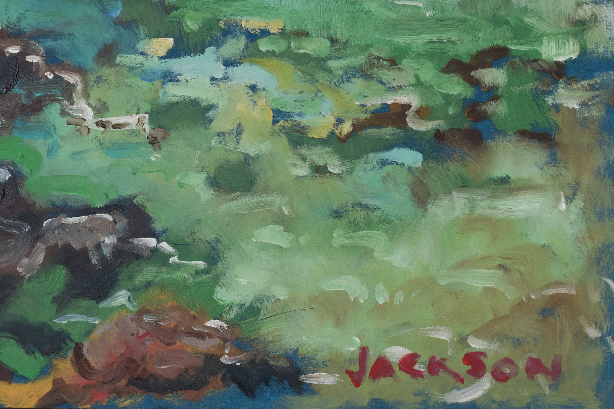 Artwork by Jackson, Costa Brava - Fosca - Perfect Bay, Made of Oil on board 