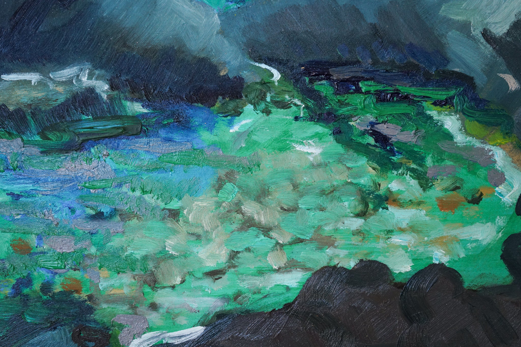 Artwork by Jackson, Fosca Bay - Costa Brava, Made of Oil on board 