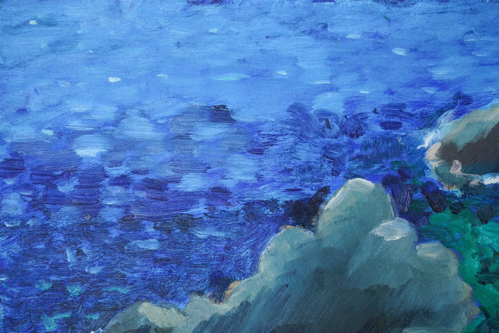 Artwork by Jackson, Fosca Bay - Costa Brava, Made of Oil on board 