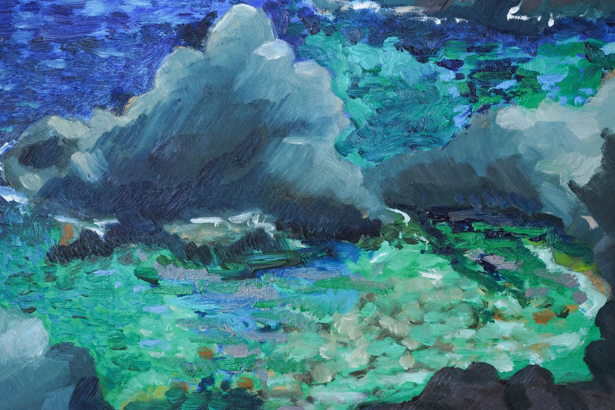 Artwork by Jackson, Fosca Bay - Costa Brava, Made of Oil on board 