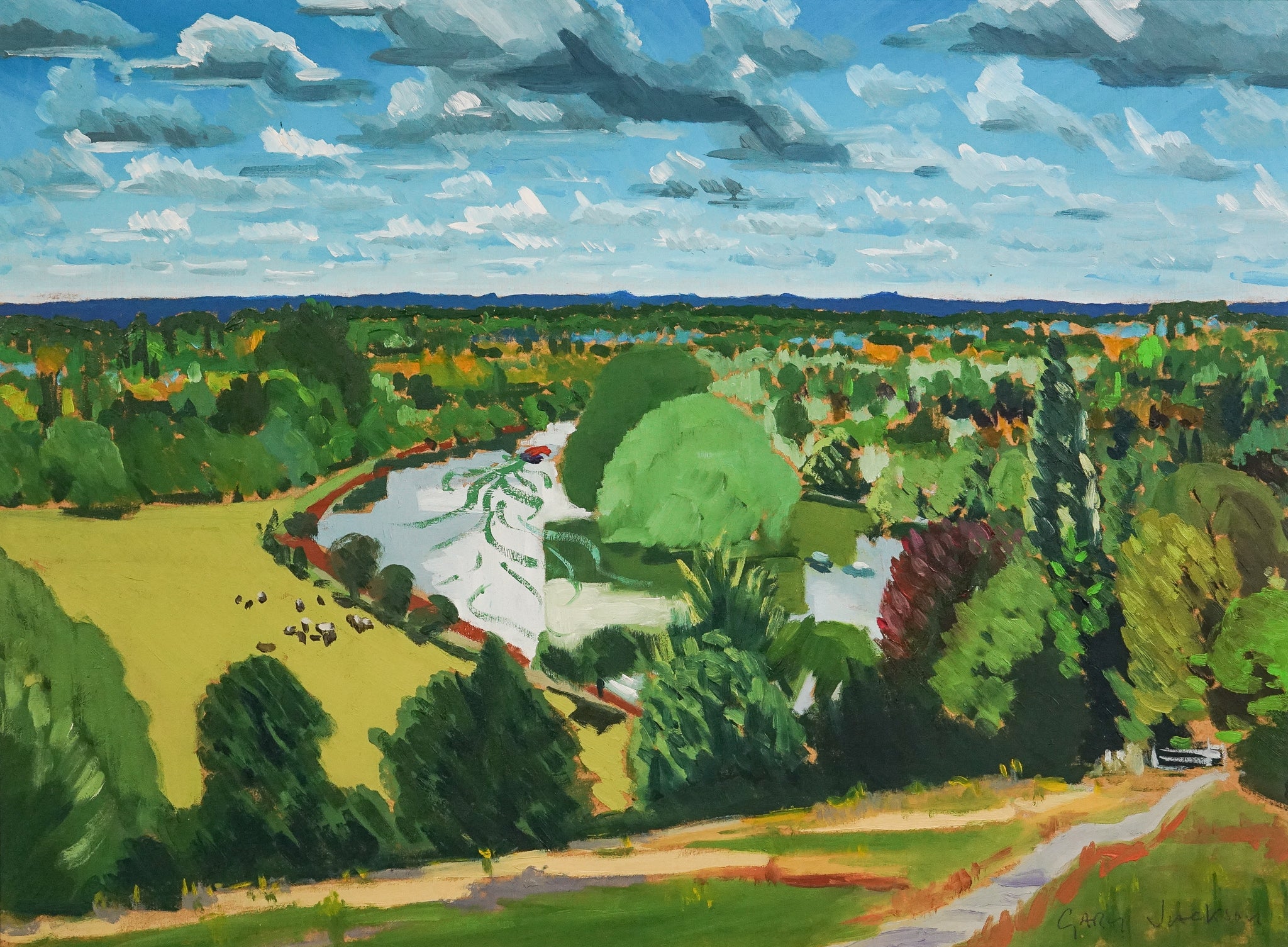 River Thames - Richmond Terrace - Summer by Jackson, 21st Century