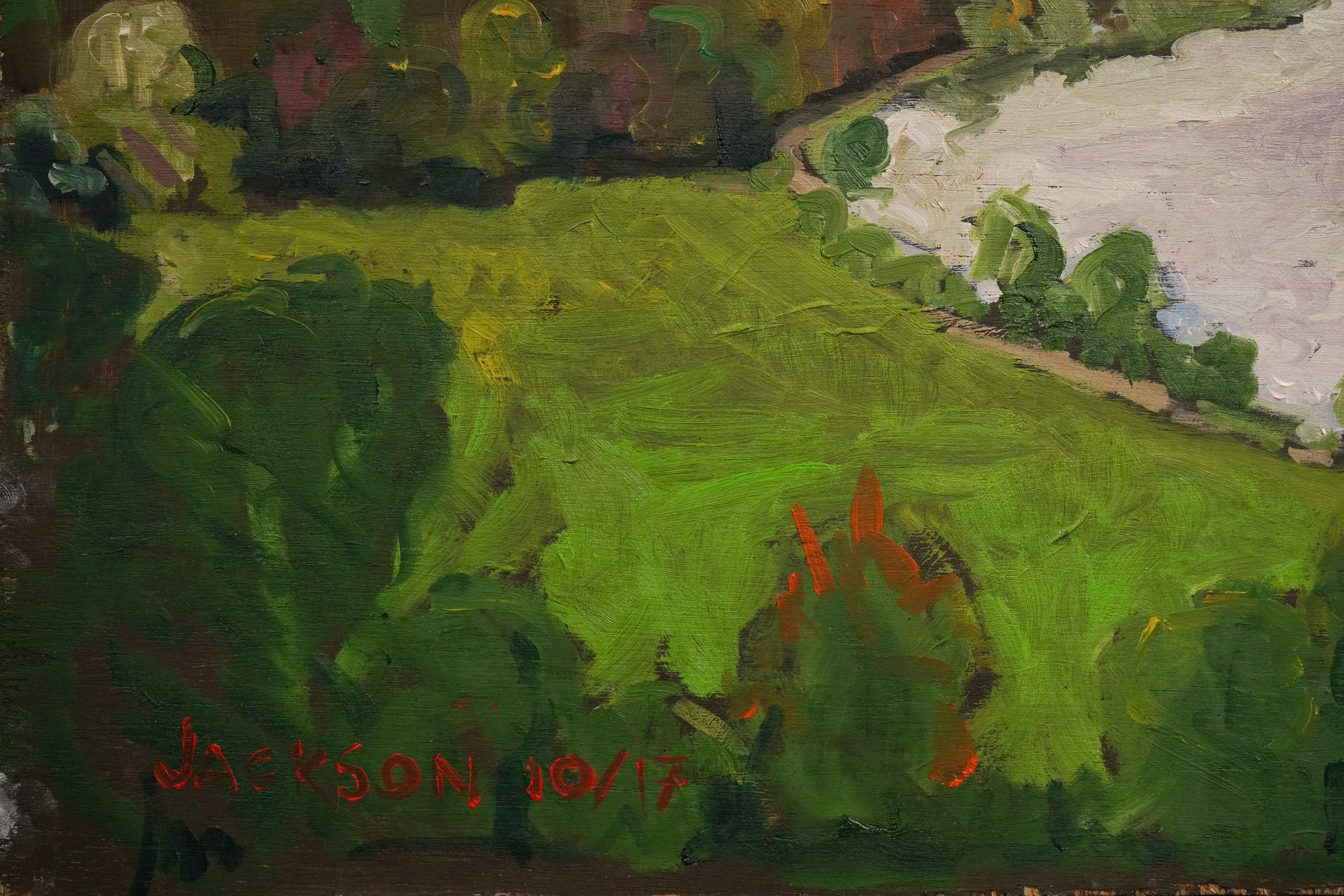 Artwork by Jackson, Roebuck Pub - Richmond Terrace - View From outside, Made of Oil on board 
