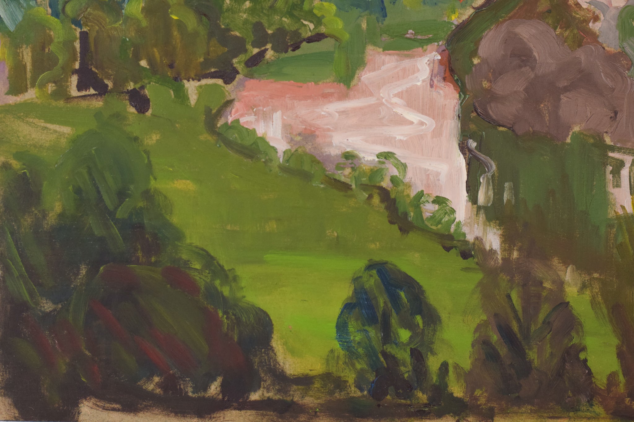 Artwork by Jackson, Sunset - Richmond Terrace, Made of Oil on board 