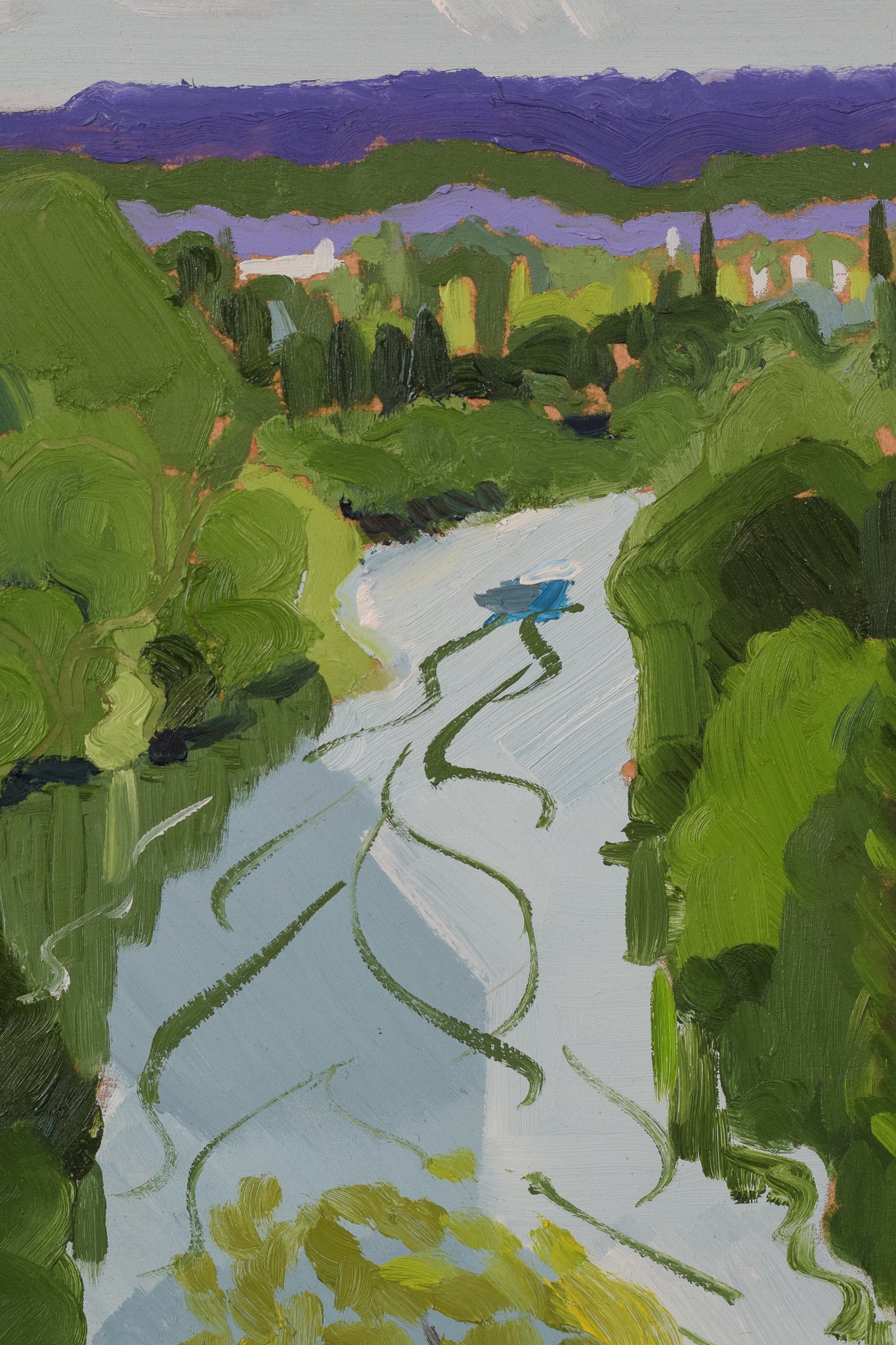 Artwork by Jackson, The Terrace, Richmond Hill - En Plein Air, Made of Oil on board 