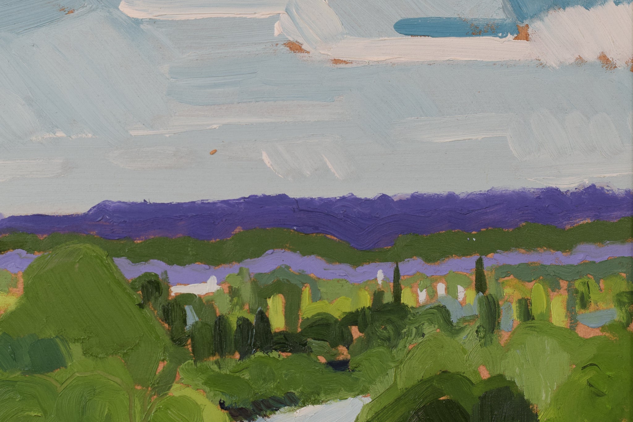 Artwork by Jackson, The Terrace, Richmond Hill - En Plein Air, Made of Oil on board 