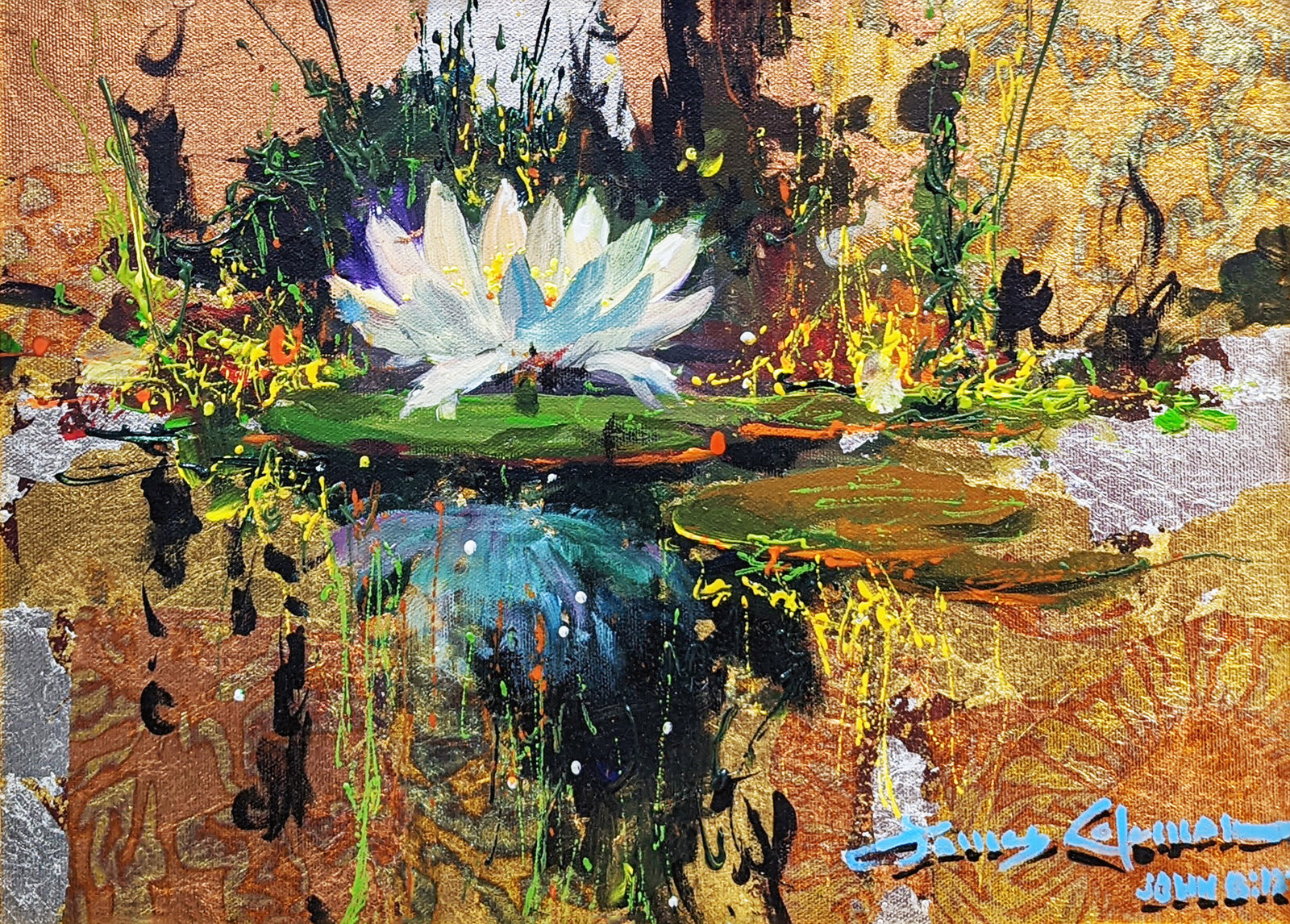 Lily Reflections by James Coleman, 2011