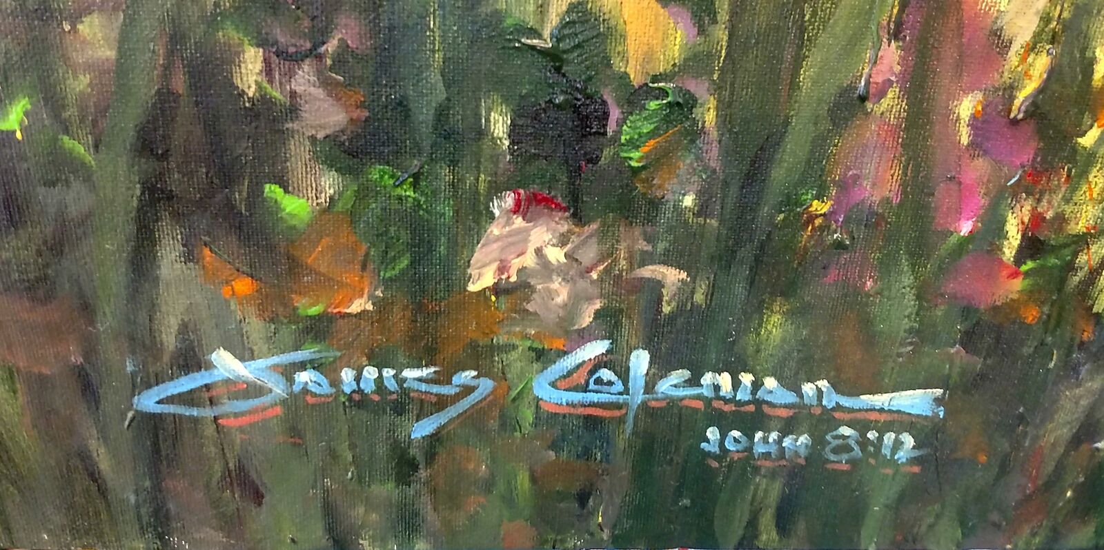 Artwork by James Coleman, THE BLOSSOM OF SPRING, Made of Oil On Canvas 