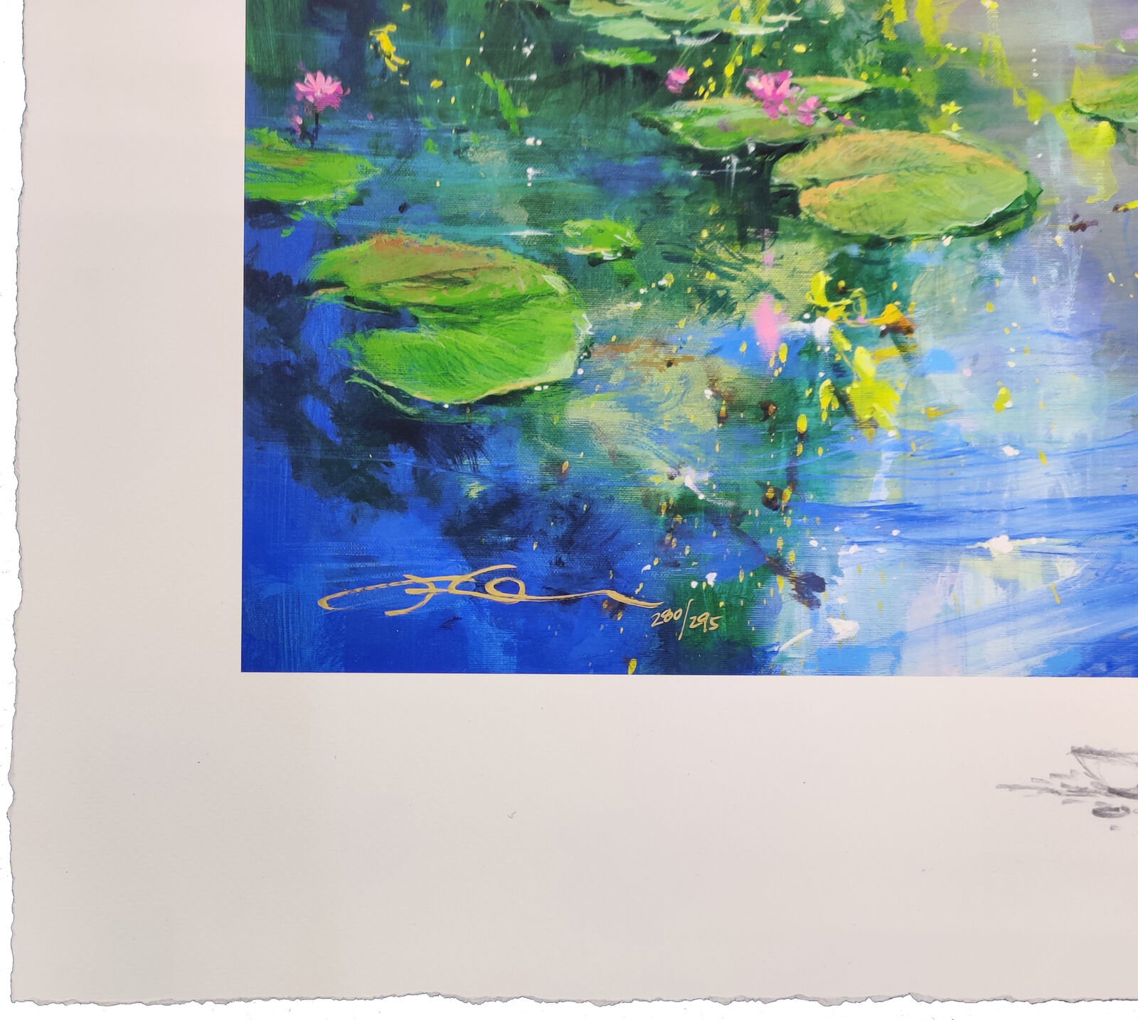 Artwork by James Coleman, LILY REFLECTIONS, Made of Silkscreen On Paper 