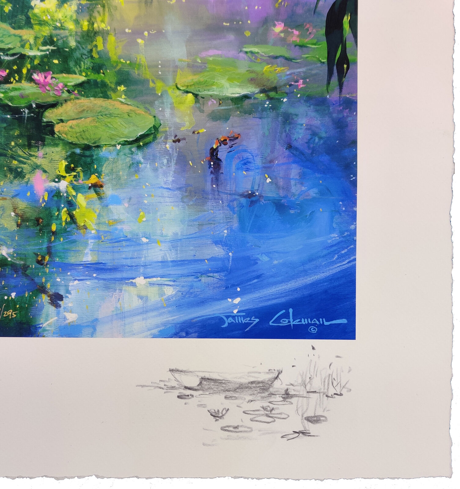 Artwork by James Coleman, LILY REFLECTIONS, Made of Silkscreen On Paper 