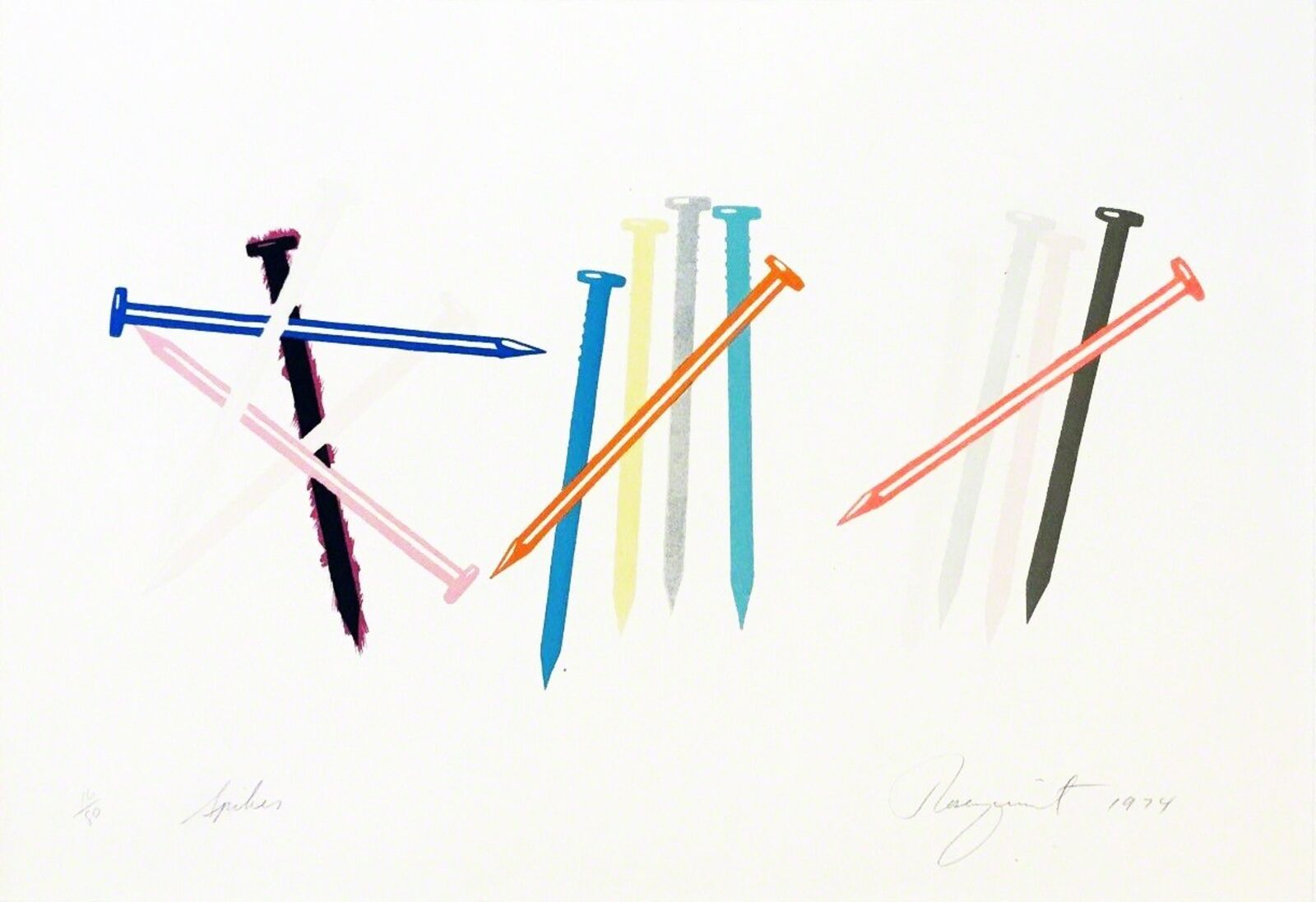 James Rosenquist | SPIKES (1974) | MutualArt