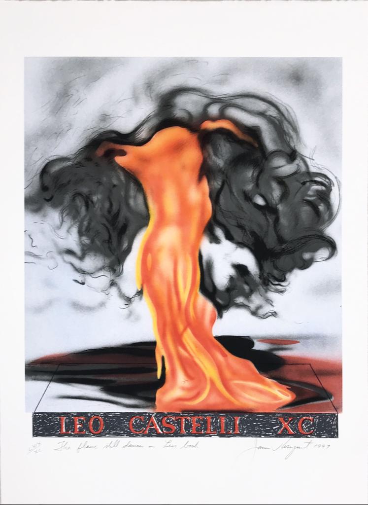 The Flame Still Dances on Leo’s Book (not in Glenn) from the portfolio of Leo Castelli’s 90th Birthday by James Rosenquist, 1997