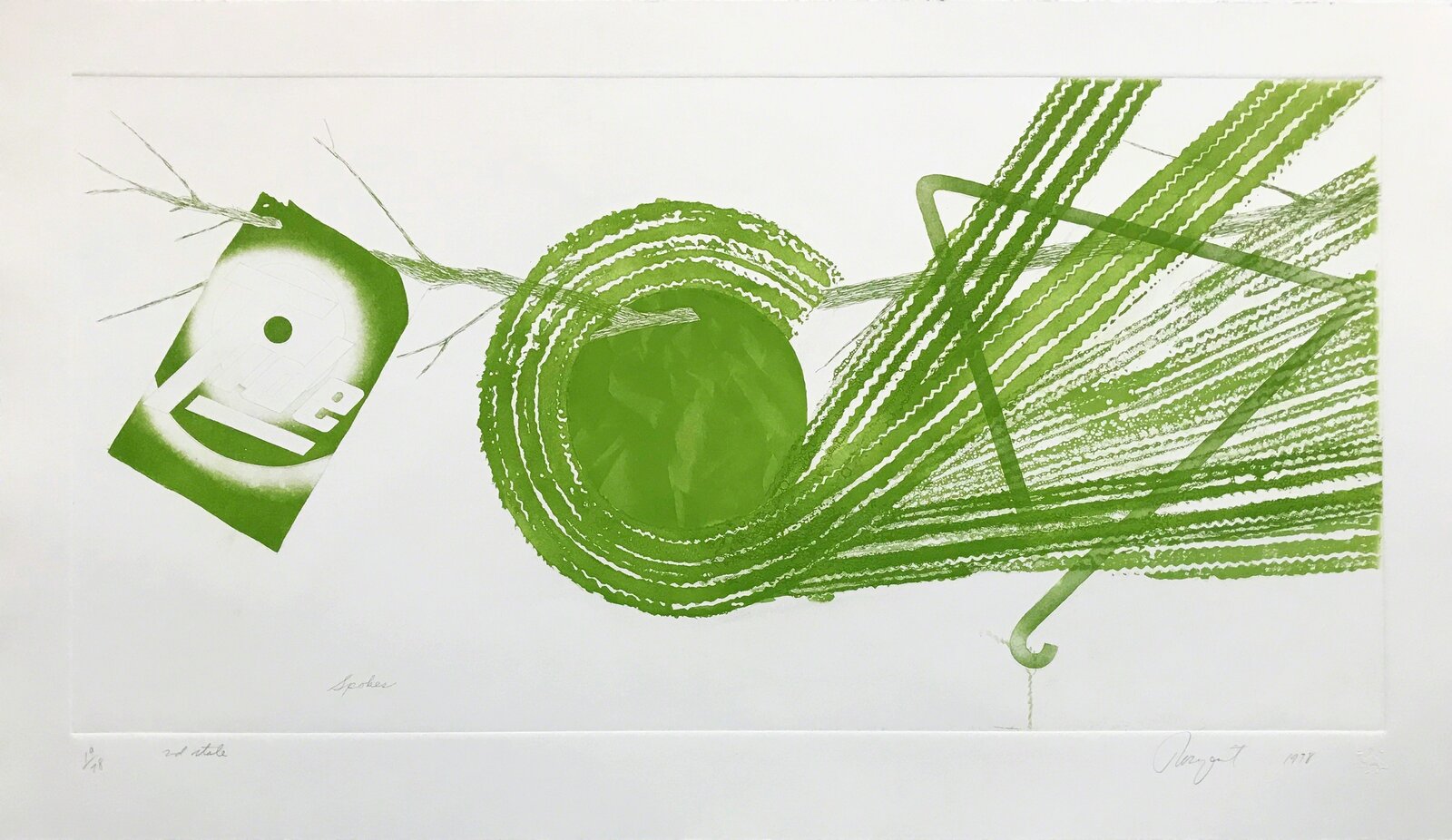 James Rosenquist | Spokes: 2 State (1978) | MutualArt