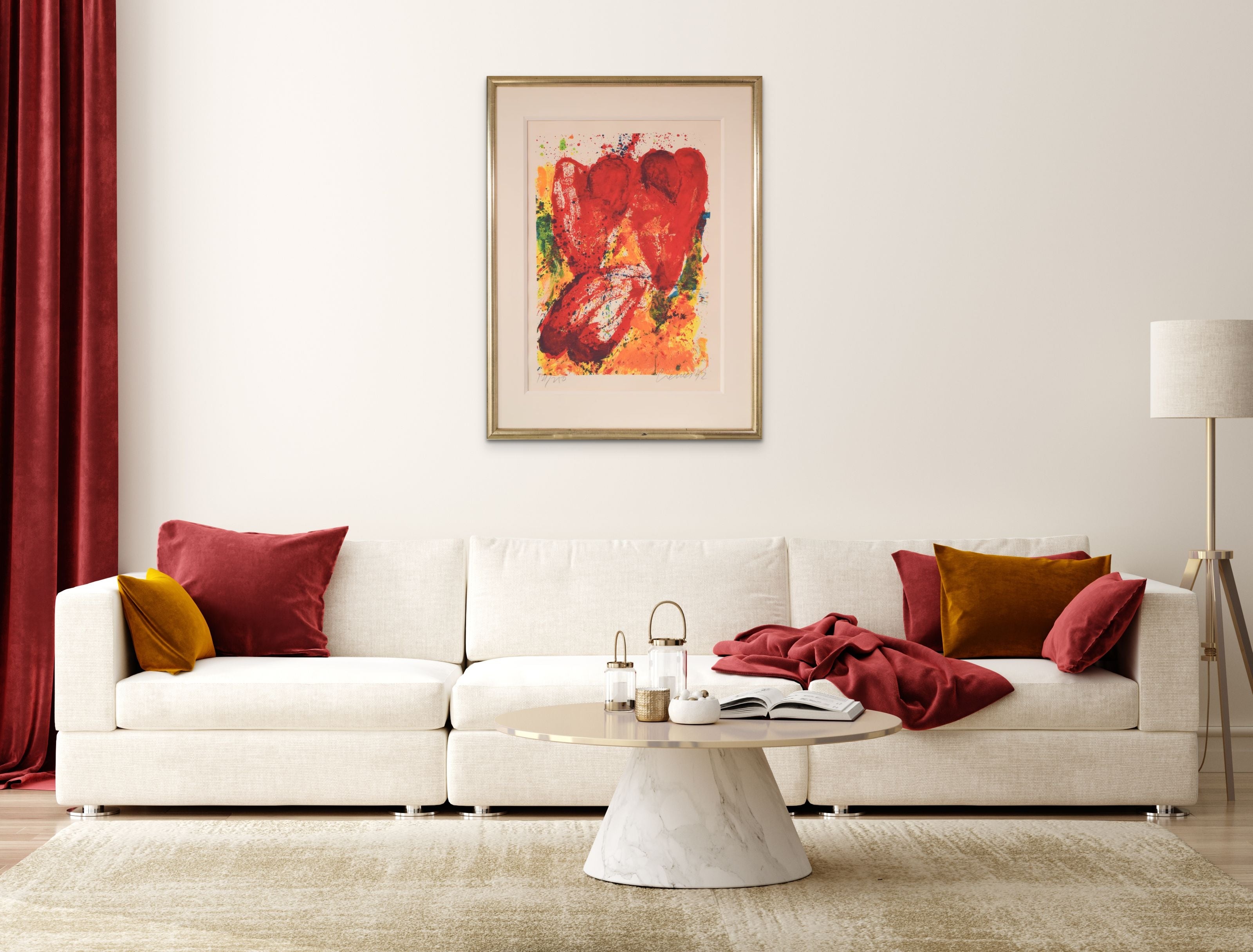 Artwork by Jan Cremer, Three Tulips, Made of Pen and ink 