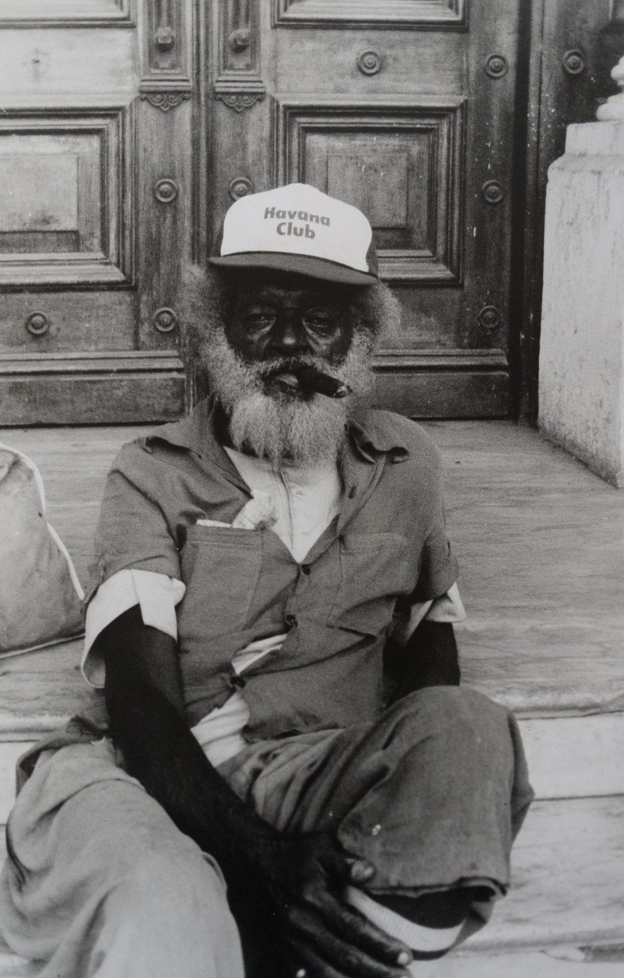 Old Man with Cigar by Jan Olofsson, 1995