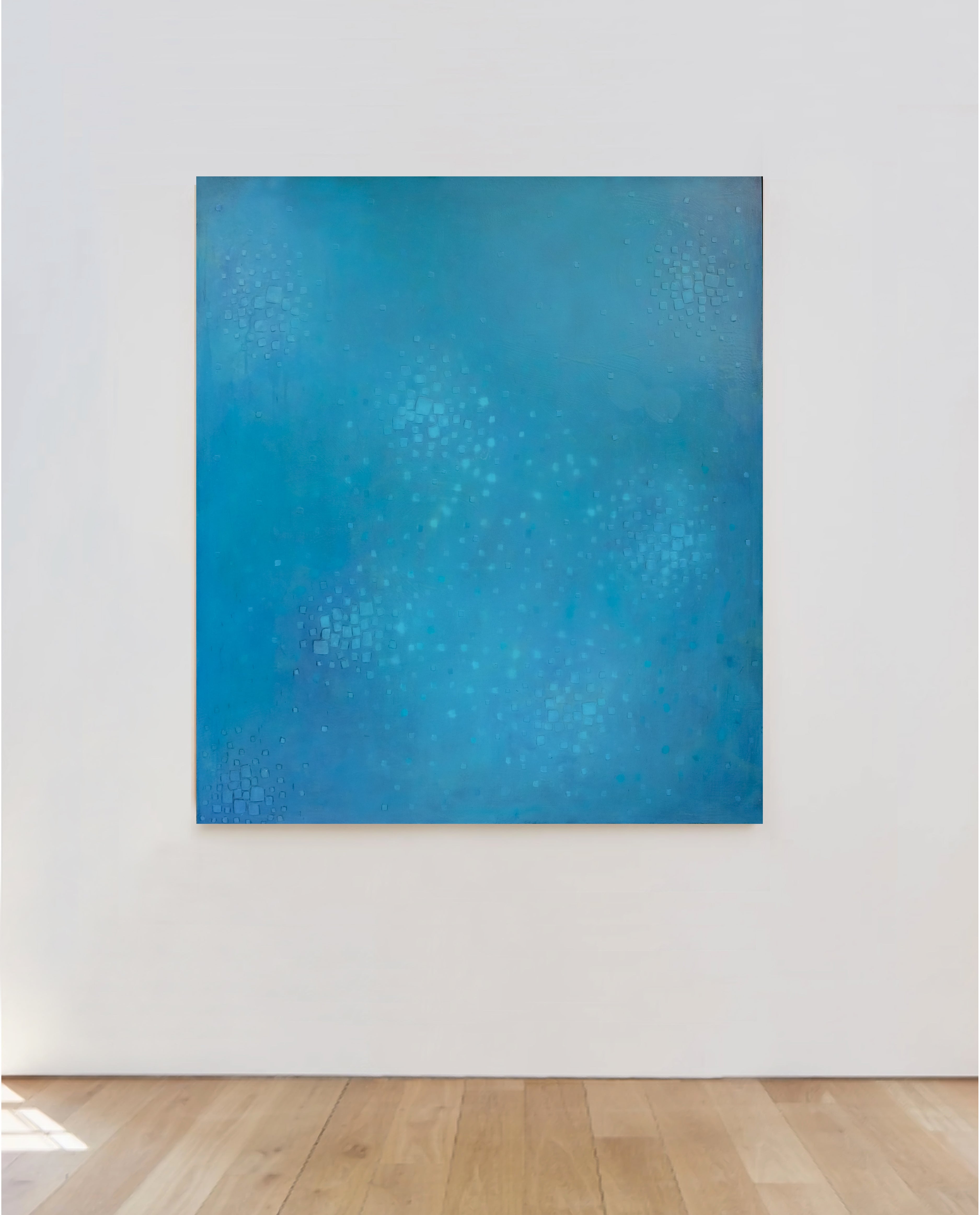 Artwork by Janise Yntema, Atlantis, Made of Beeswax, resin, pigment and paper on panel 