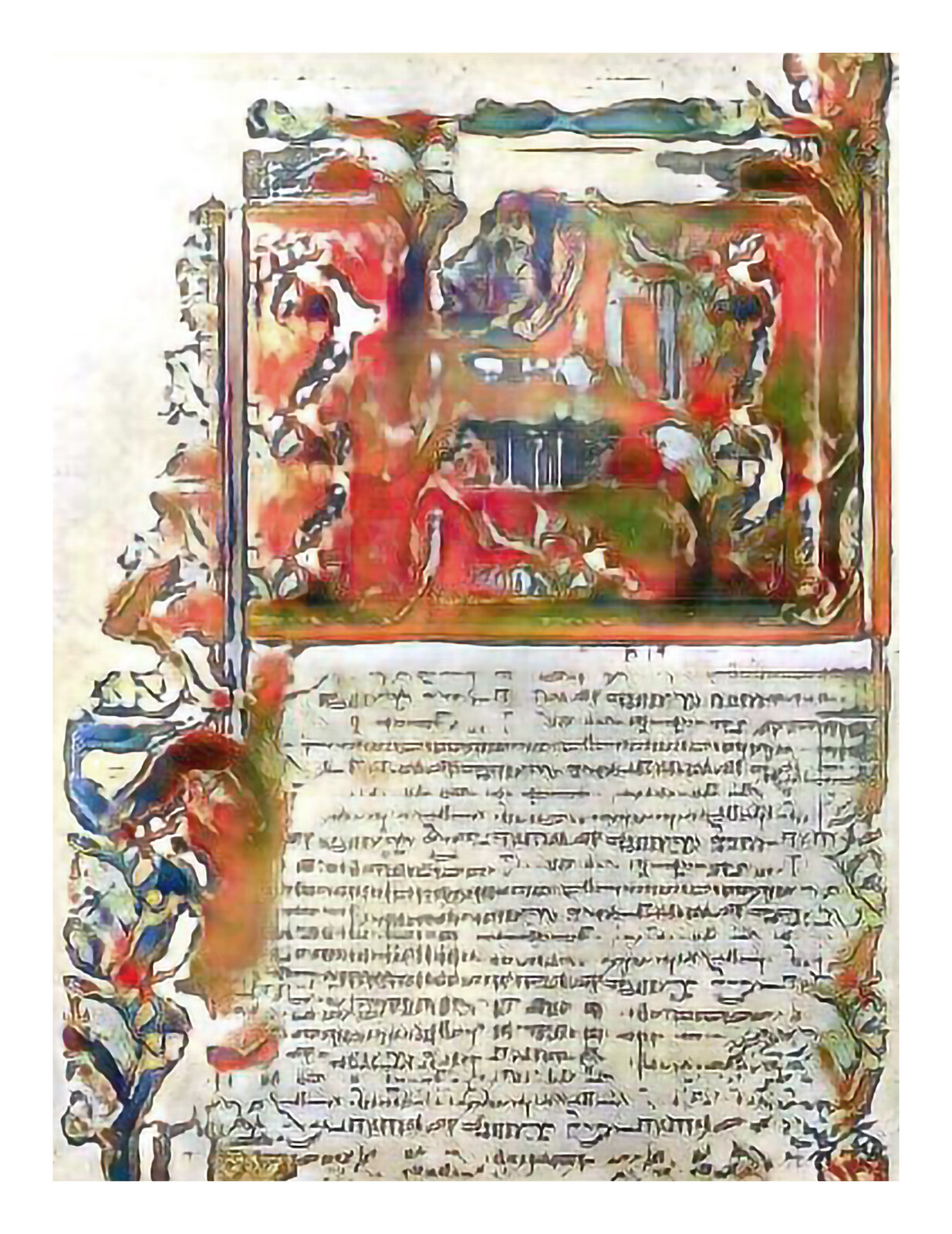 Narrative Frame (Illuminated Manuscripts 1) by Jason Salavon, 2019