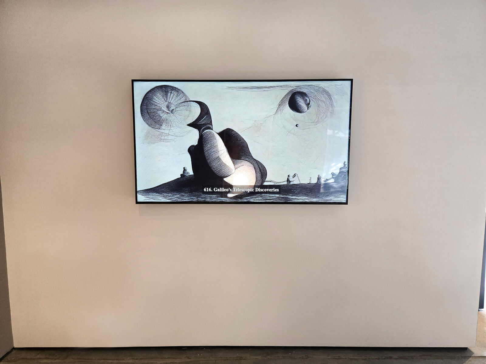 Artwork by Jason Salavon, History Painting (Cadence), Made of 800 looped video animations in custom sequence (8 seconds each) 