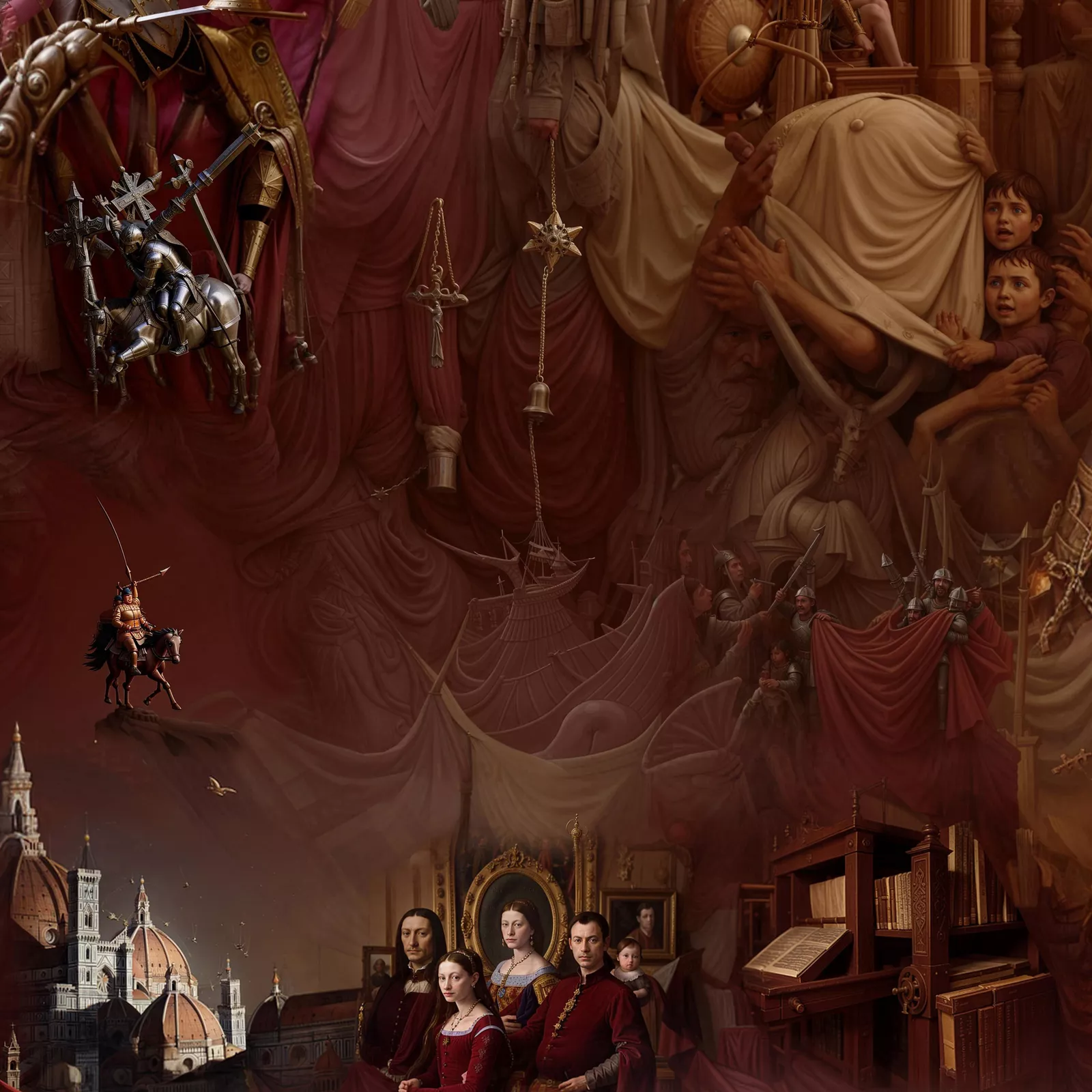 Artwork by Jason Salavon, History Painting (Sapiens), Made of Archival prints 