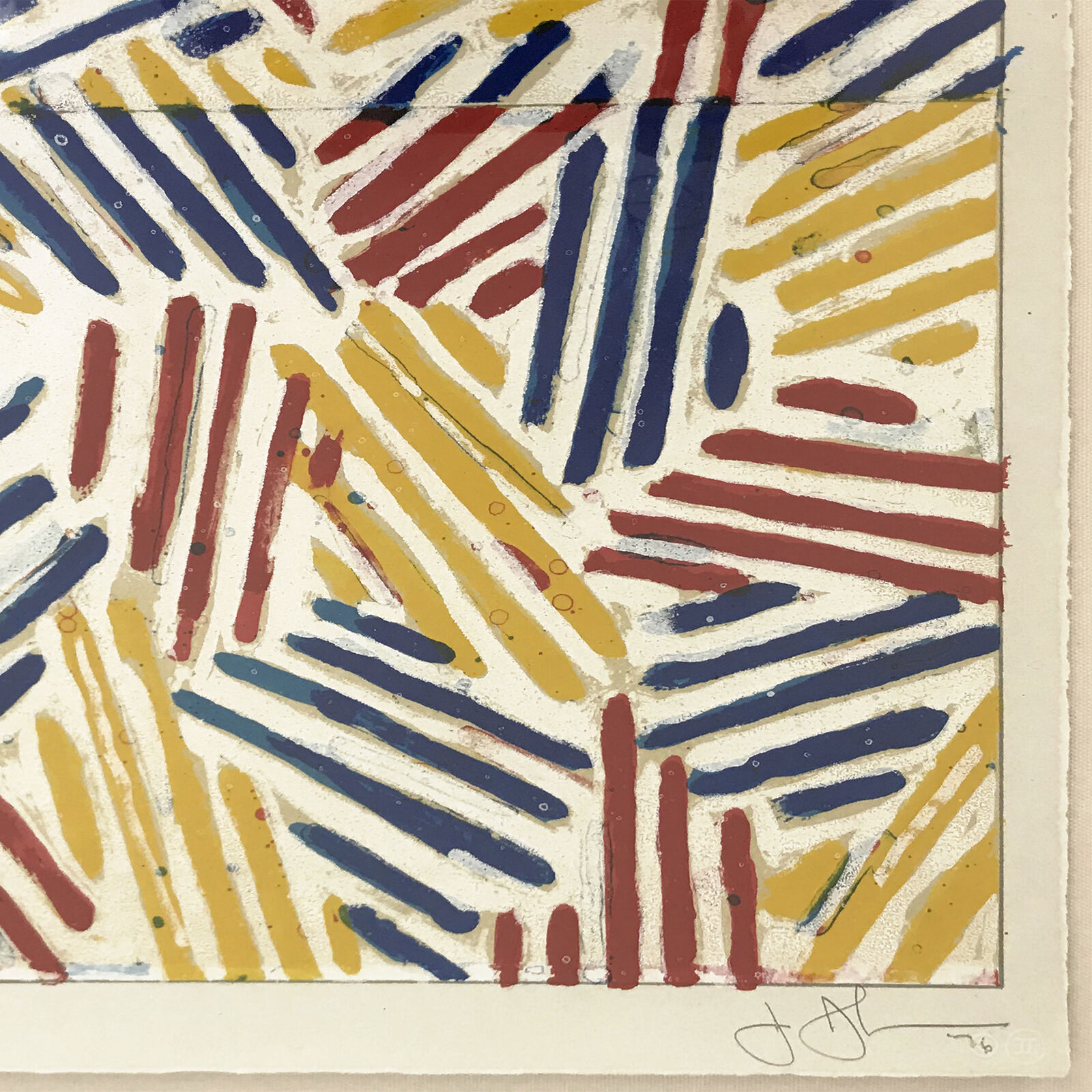 Artwork by Jasper Johns, #4, FROM 6 LITHOGRAPHS (AFTER UNTITLED 1975), Made of Lithograph On Rives Bfk Paper 