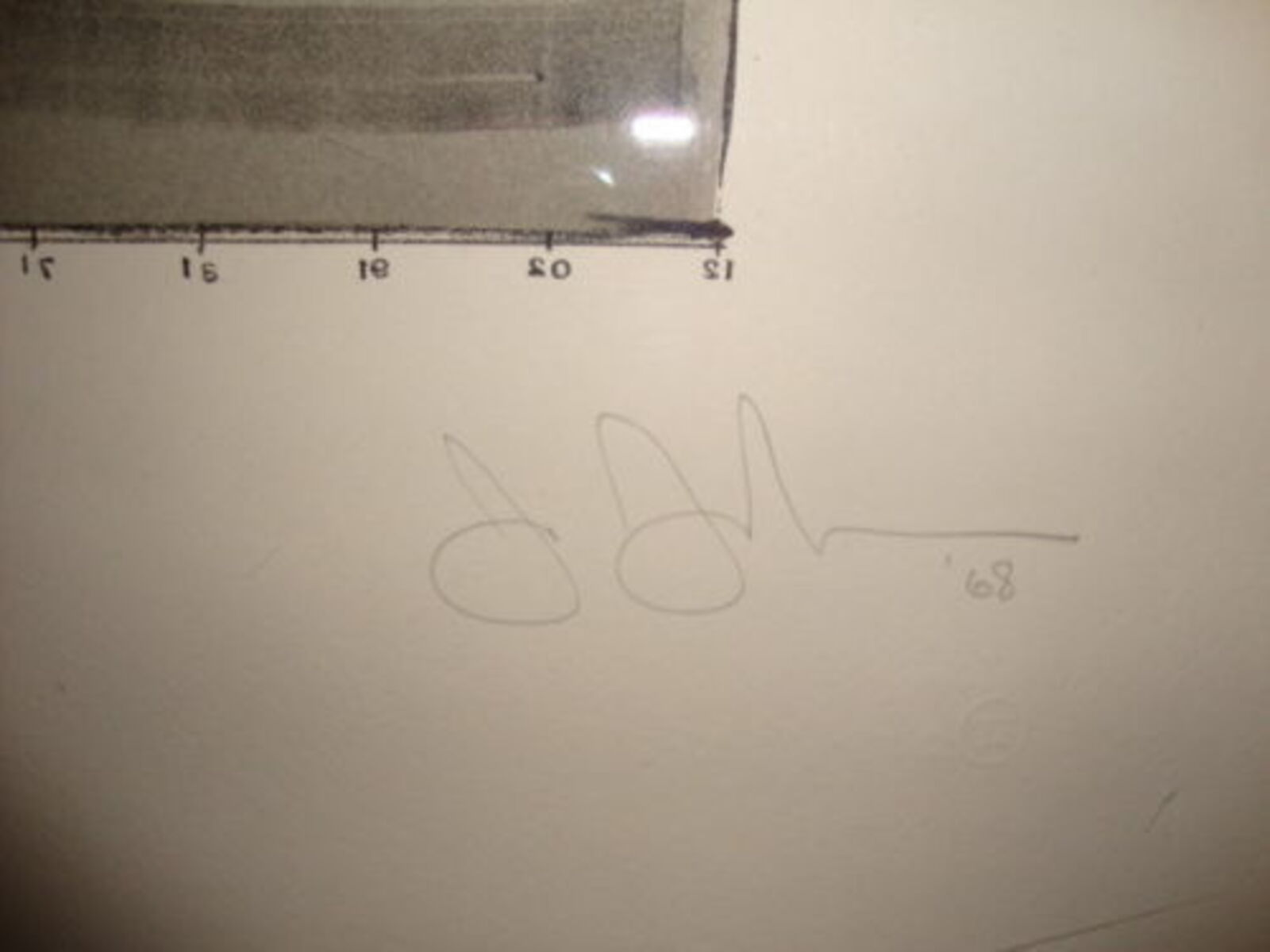 Artwork by Jasper Johns, Figure 7, Black Numerals Series, Made of Lithograph 