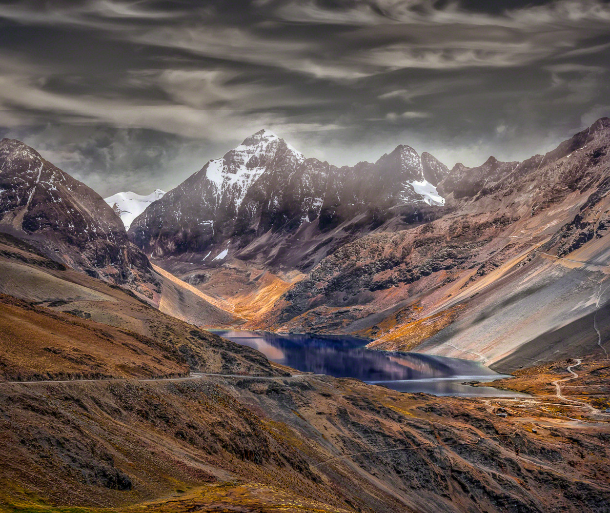 Kimsa Laguna Azul #2 by Javier Molina Barrios, 2017