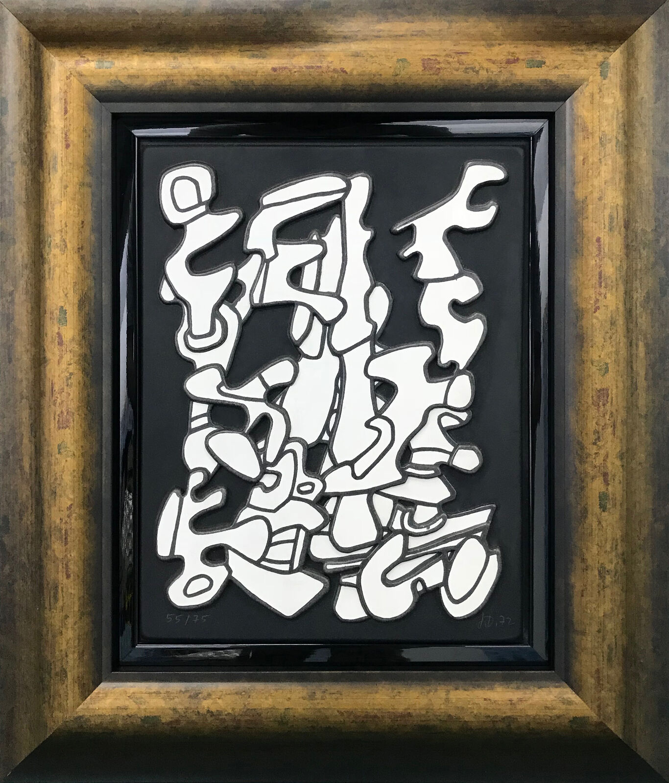 Artwork by Jean Dubuffet, ARBORESCENSES I, Made of Vacuum-formed Relief Screen Print 