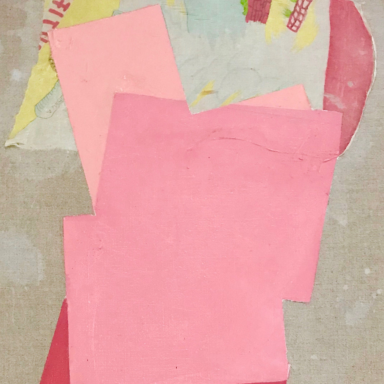 Artwork by Jean Feinberg, UFI, Made of Oil, fabric, pencil on linen 