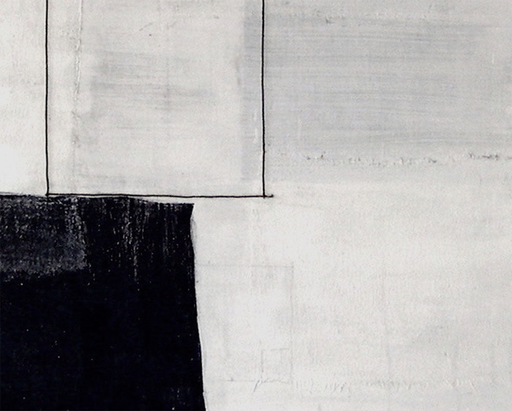 Artwork by Jean Feinberg, Untitled - OL1.96, Made of Oil, fabric and string on linen 