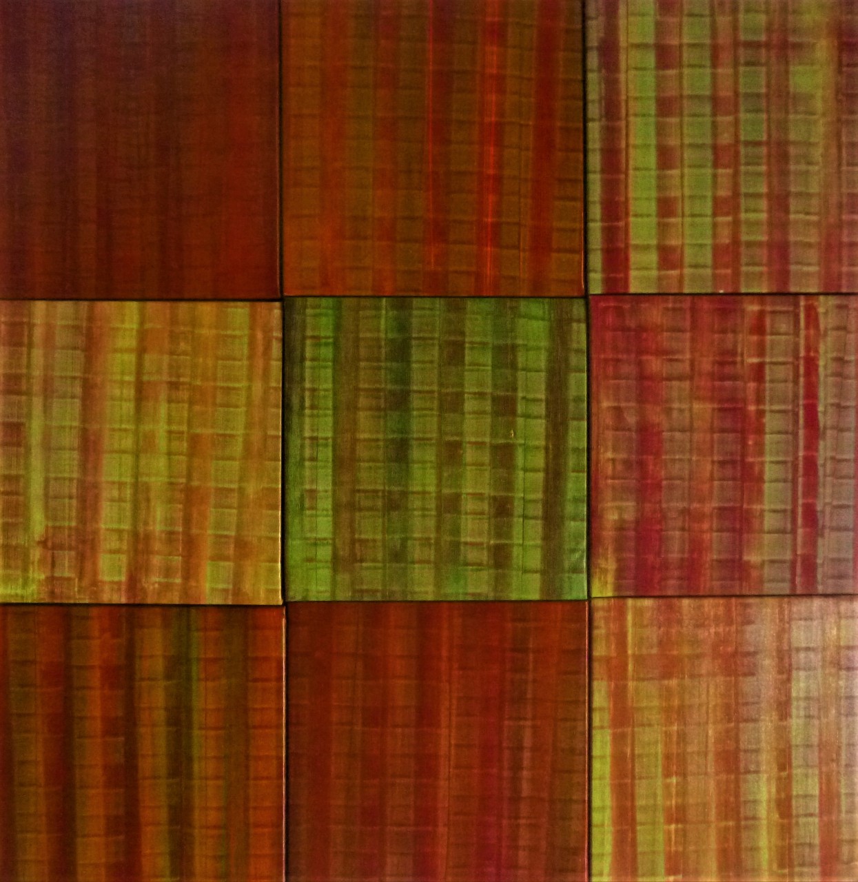 A grid of nine textured squares in warm earth tones.
