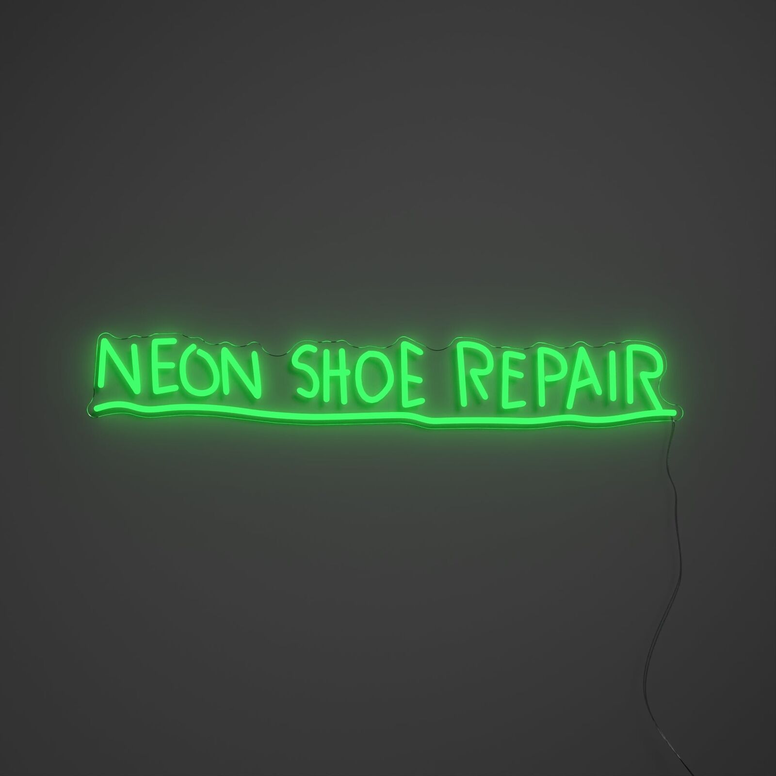 Neon Shoe Repair by Jean-Michel Basquiat, 2022