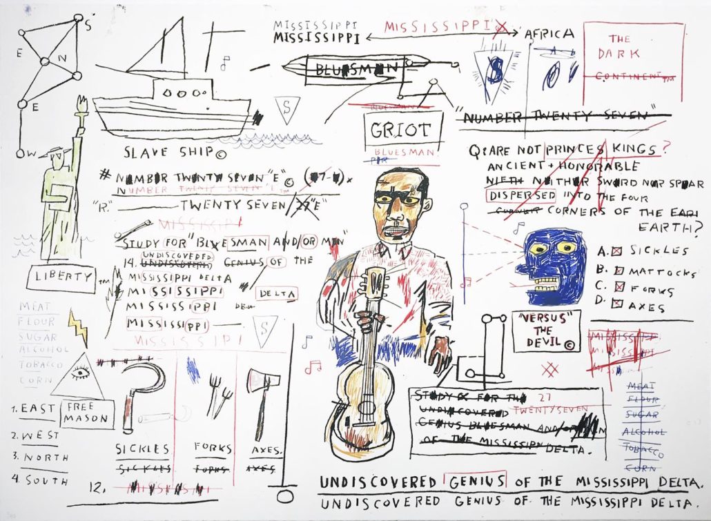 Undiscovered Genius by Jean-Michel Basquiat, 1982-1983/2019
