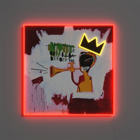 Trumpet Painting by Jean-Michel Basquiat, 2022