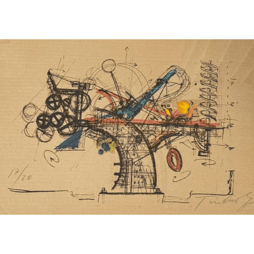 A drawing of a machine that is on a piece of paper.