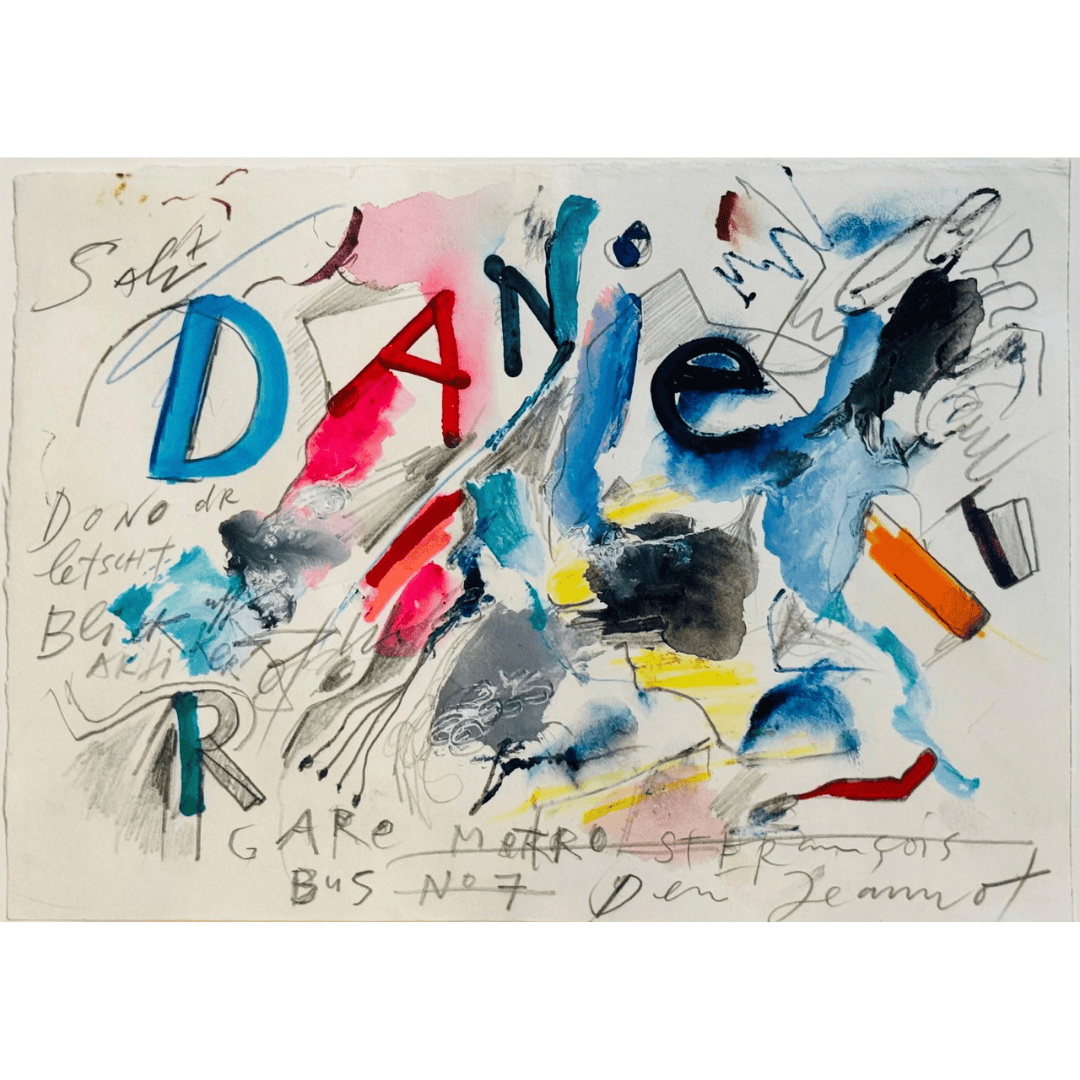 Illustrierter Brief – Daniel by Jean Tinguely, null