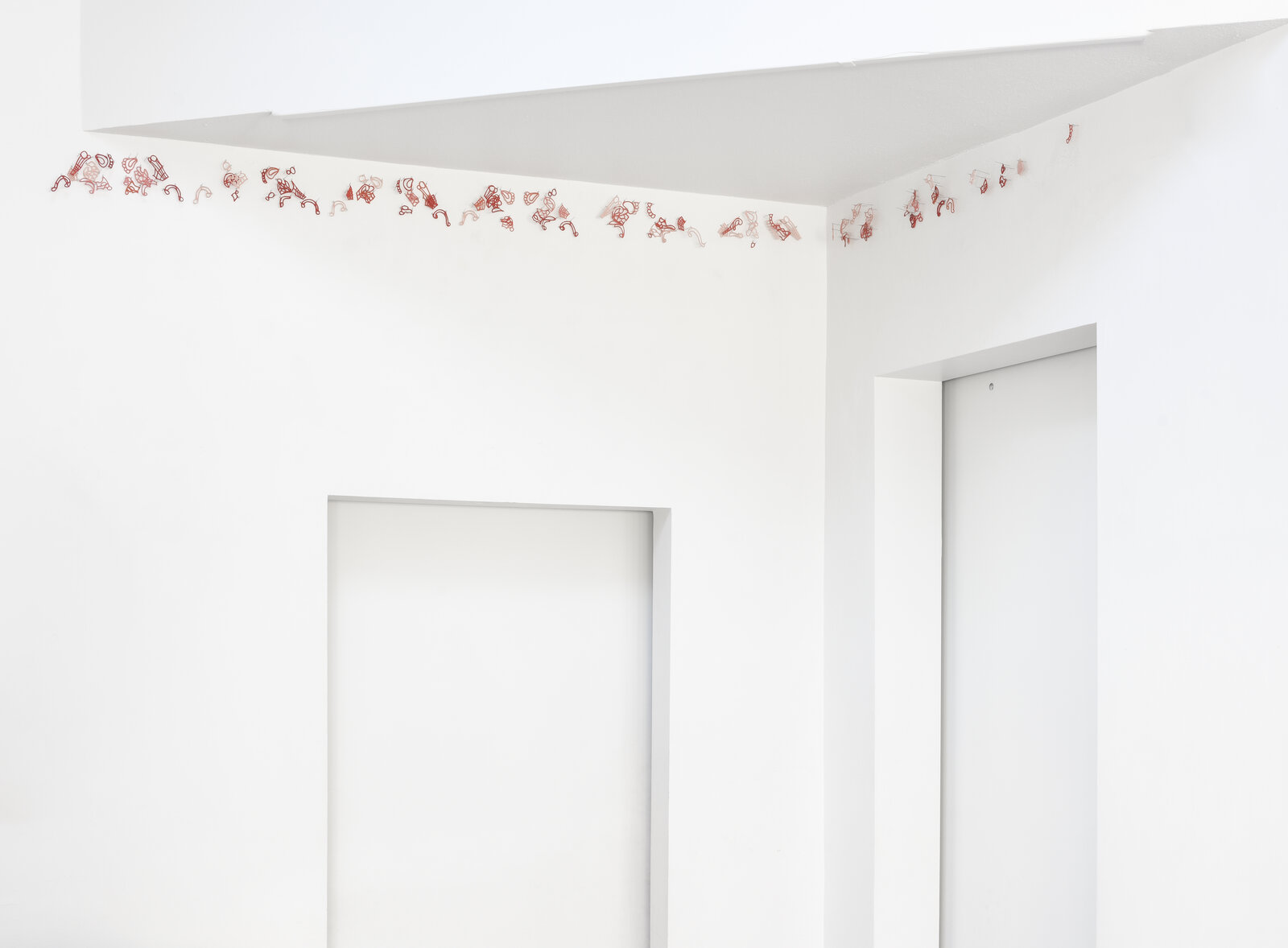 The Fragile Border ( Pink and Red Porcelain Lace) by Jeanne Quinn, 2020