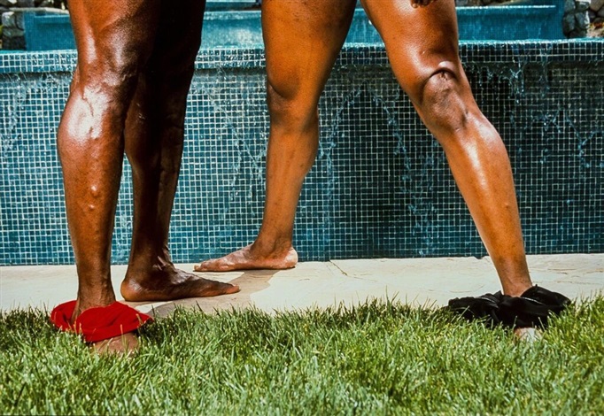 Artwork by Jeff Burton, Untitled (Swim Trunks), Made of Cibachrome print 