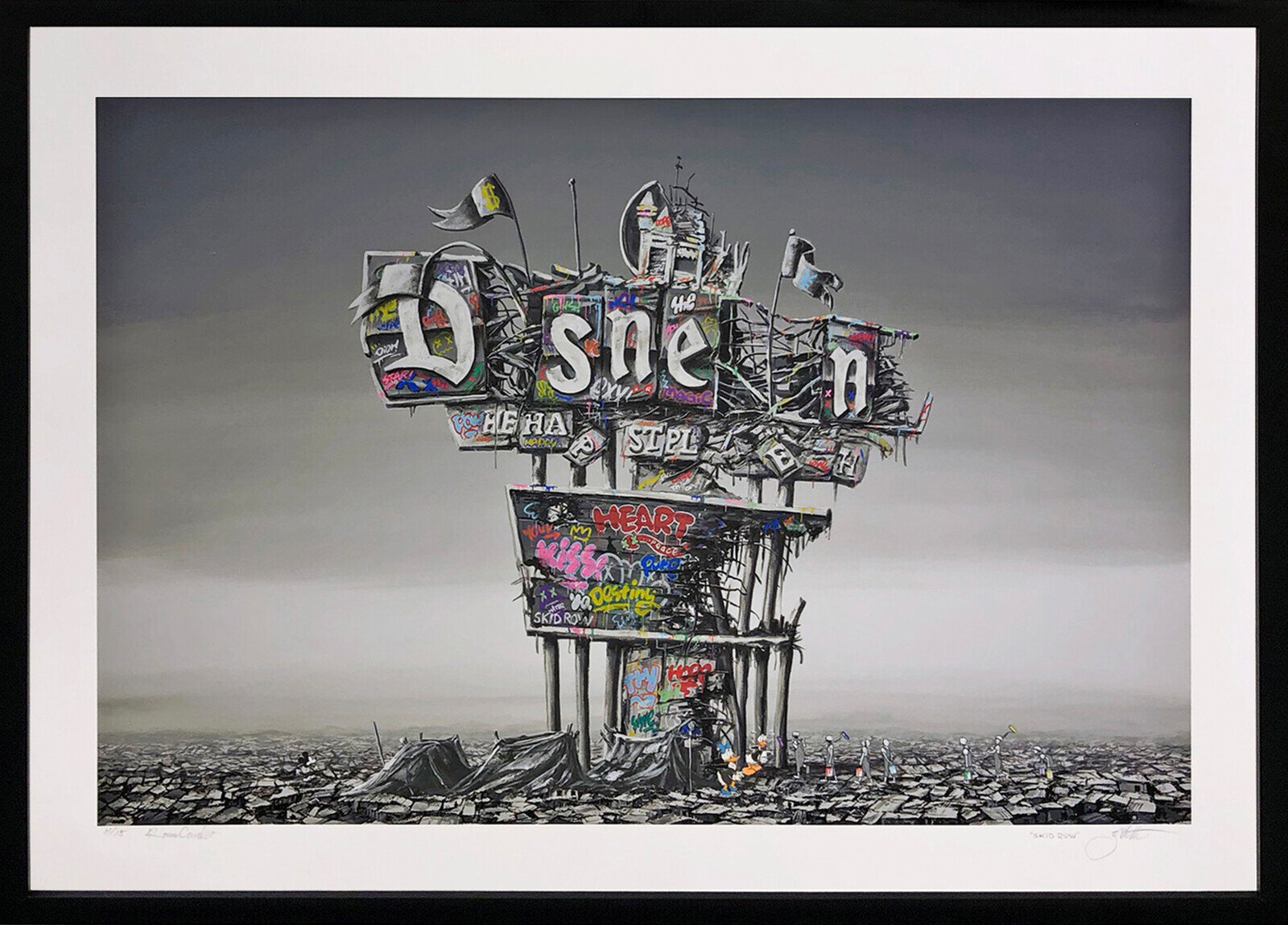 Ruined Sign (Dual Embellished Roamcoach Collab) by Jeff Gillette, 2021