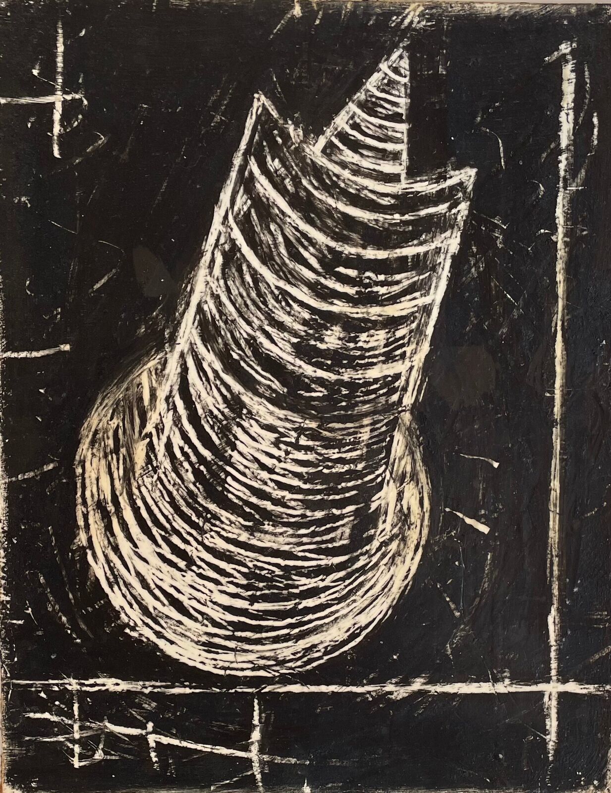 Artwork by Jeff Gompertz, Untitled I, Made of Oil and wax on paper 