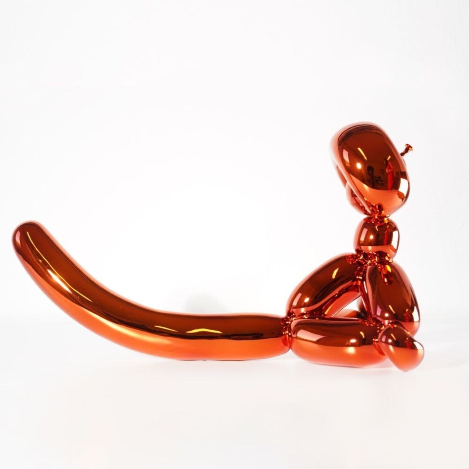 Artwork by Jeff Koons, Balloon Monkey Orange, Made of Limoges porcelain with chromatic coating 